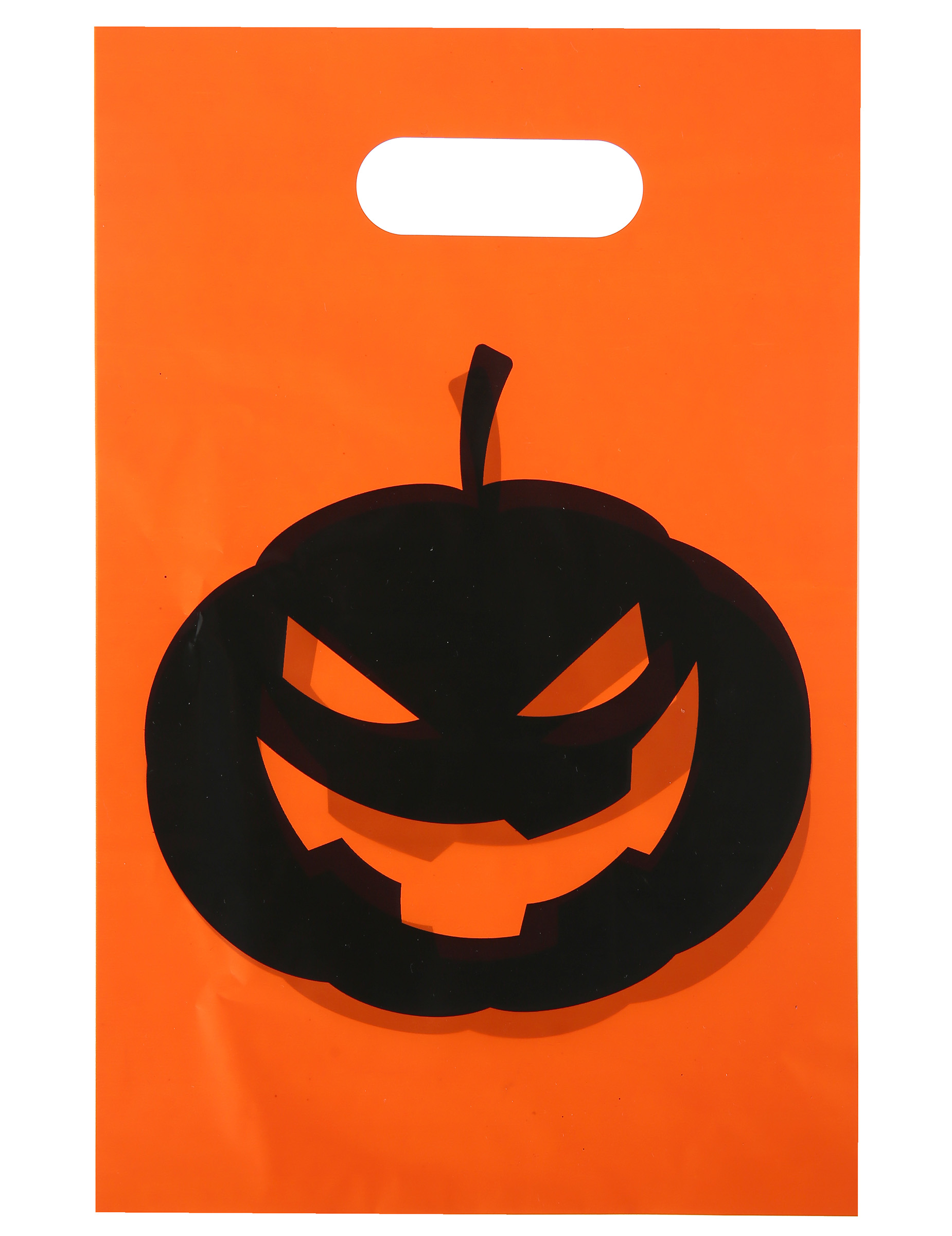 10 Sacs en plastique citrouille Halloween 16.5 x 23 cm