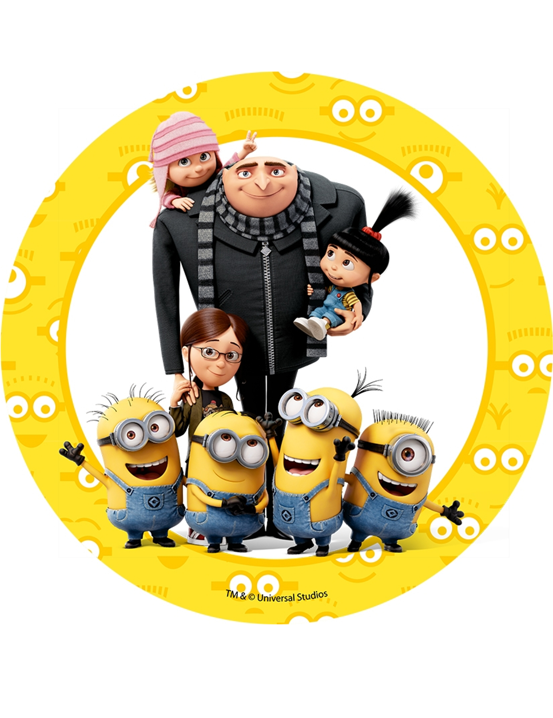 Disque en azyme Les Minions 20.5 cm