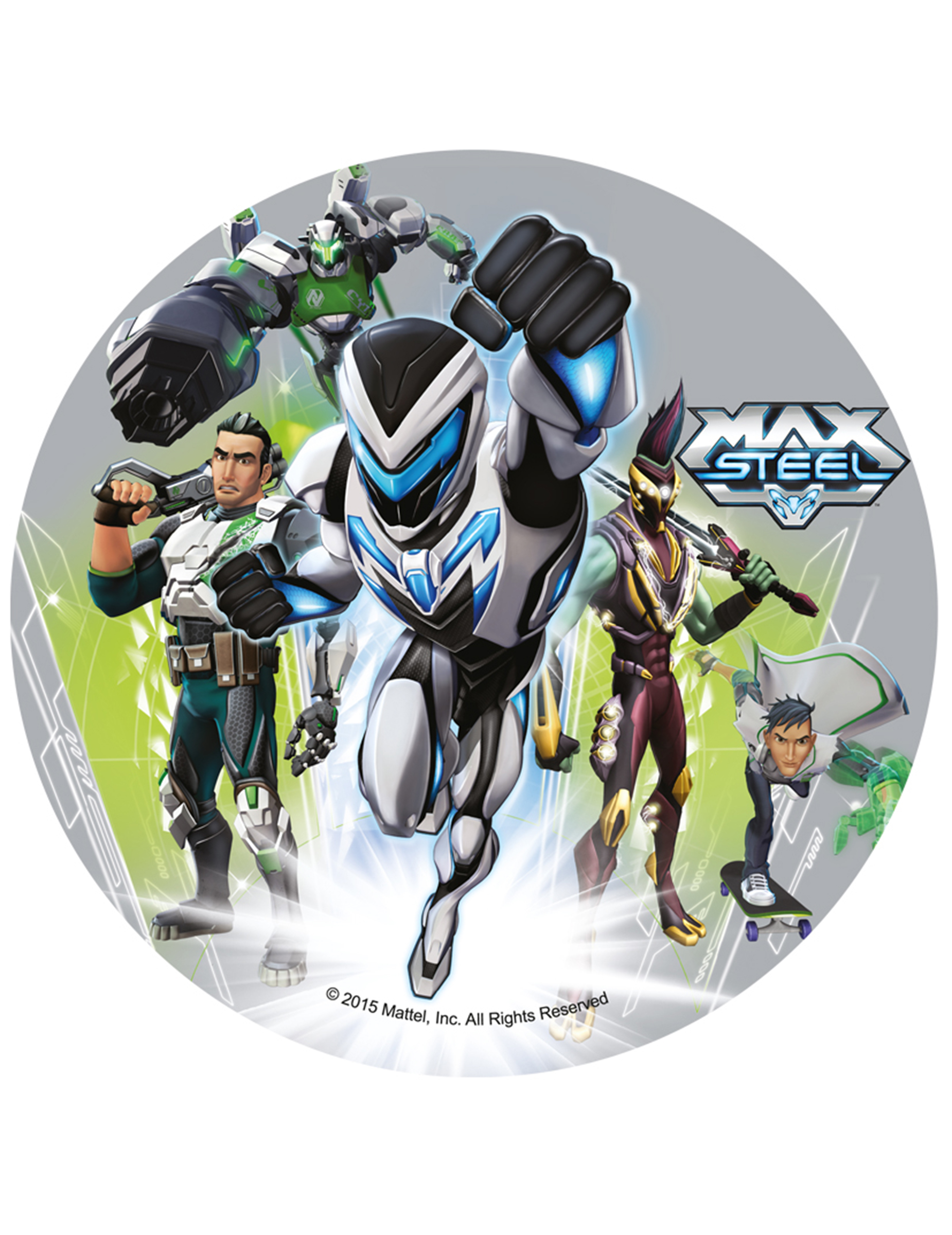 Disque en sucre Max steel 20.5 cm