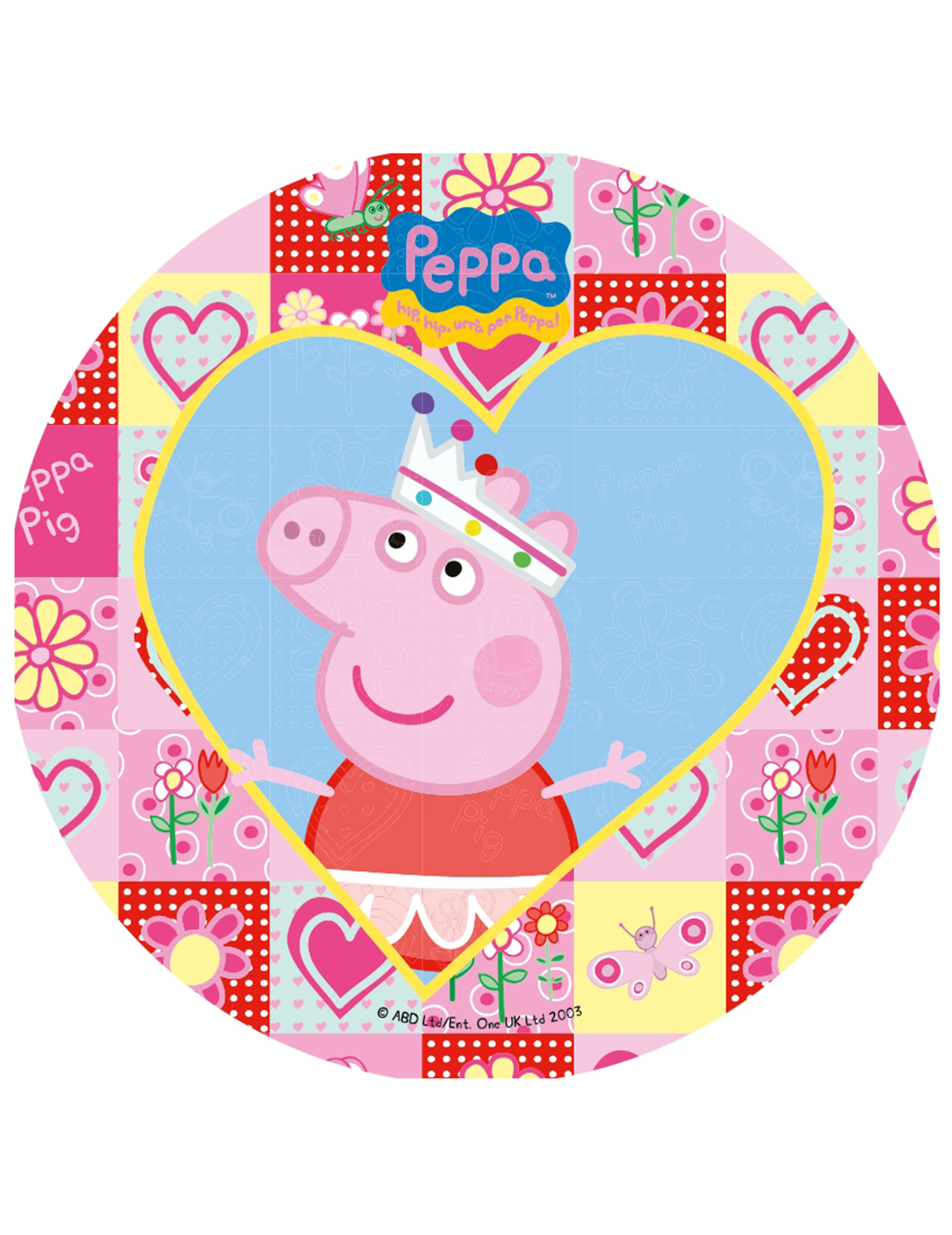 Disque en sucre Peppa Pig