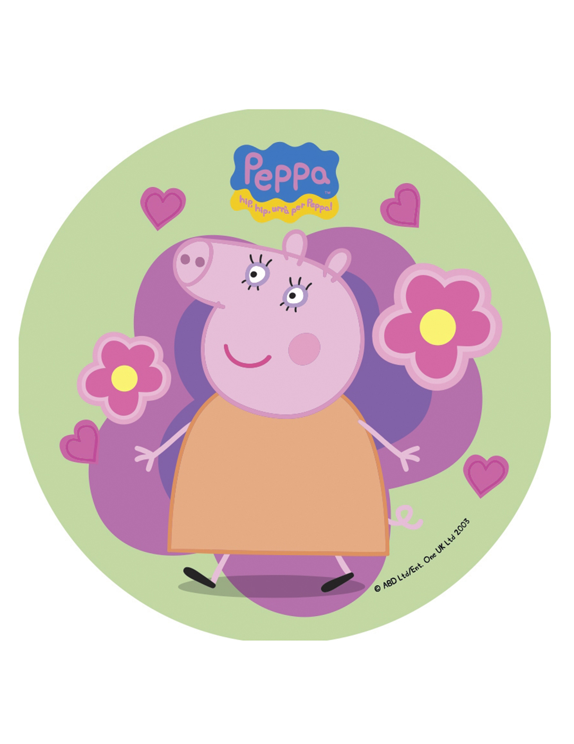 Disque en sucre Peppa Pig 20.5 cm