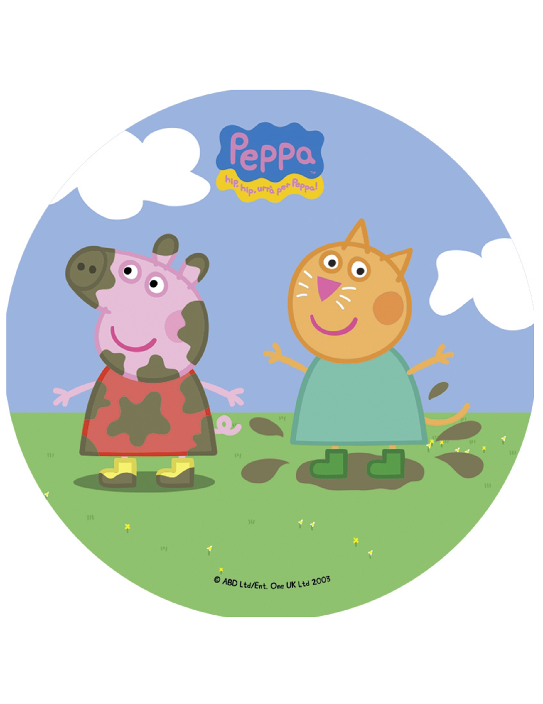 Disque en sucre Peppa Pig 20.5 cm