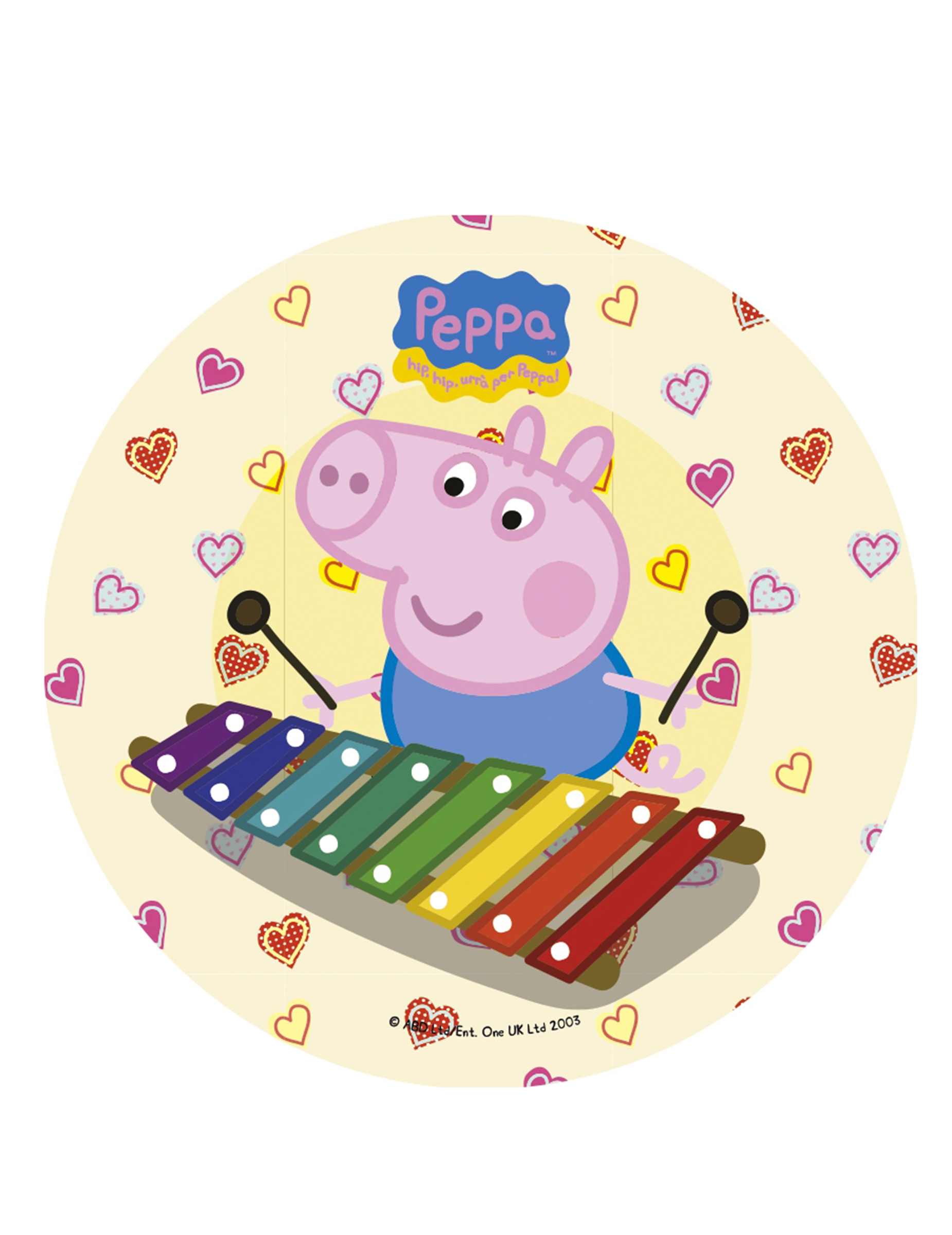 Disque en sucre Peppa Pig 20.5 cm