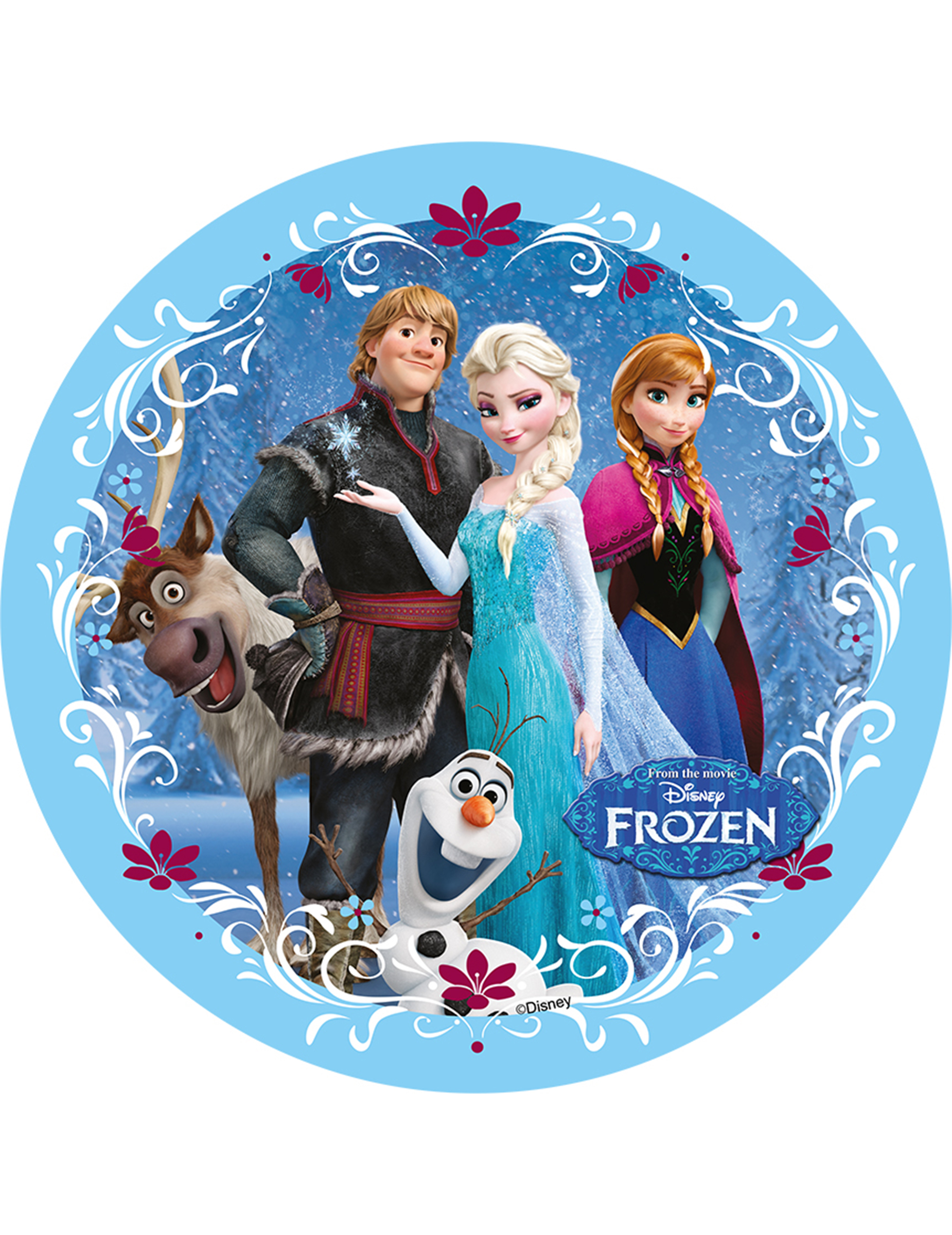 Disque azyme Le Reine des Neiges 20.5 cm
