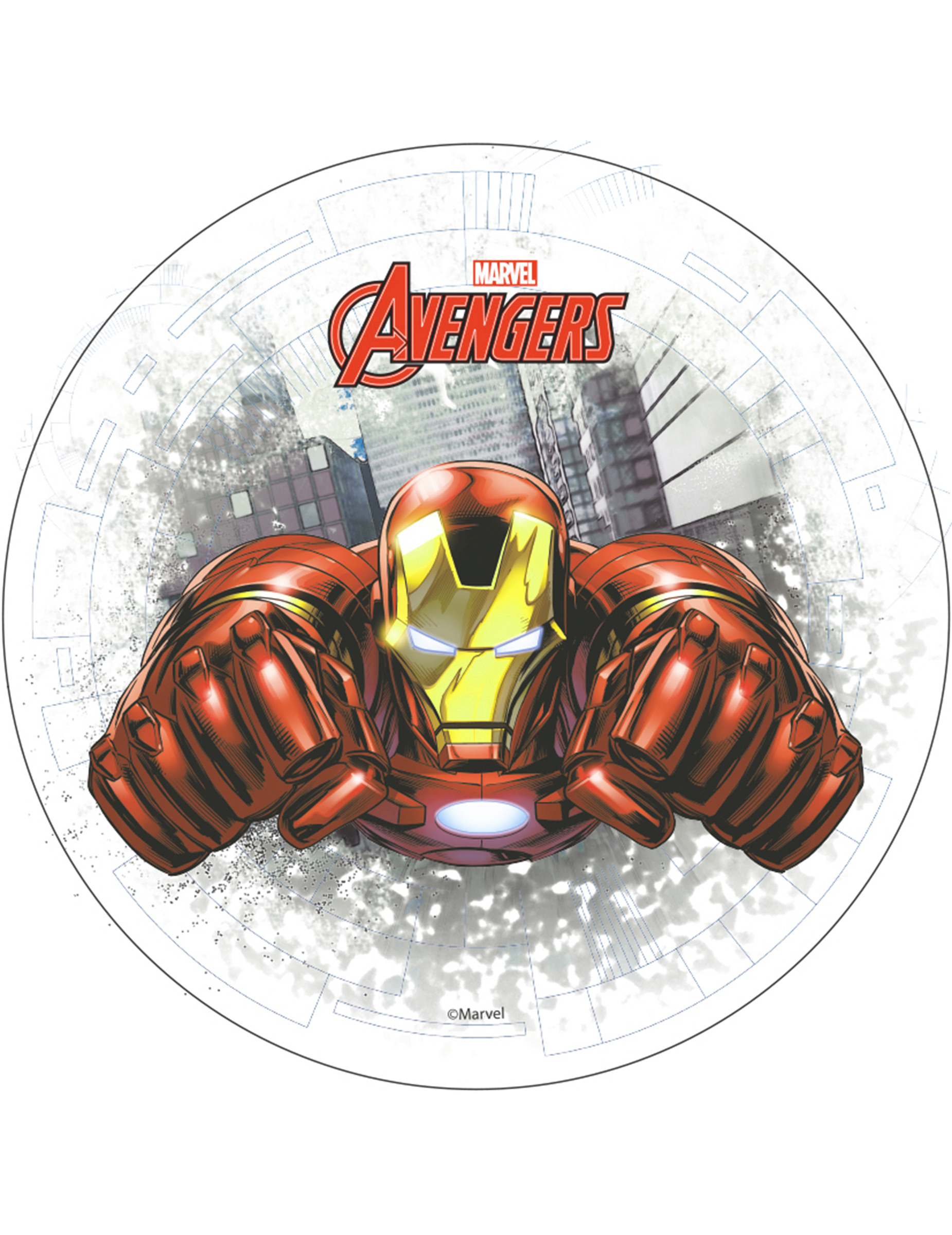 Disque azyme Iron Man Avengers