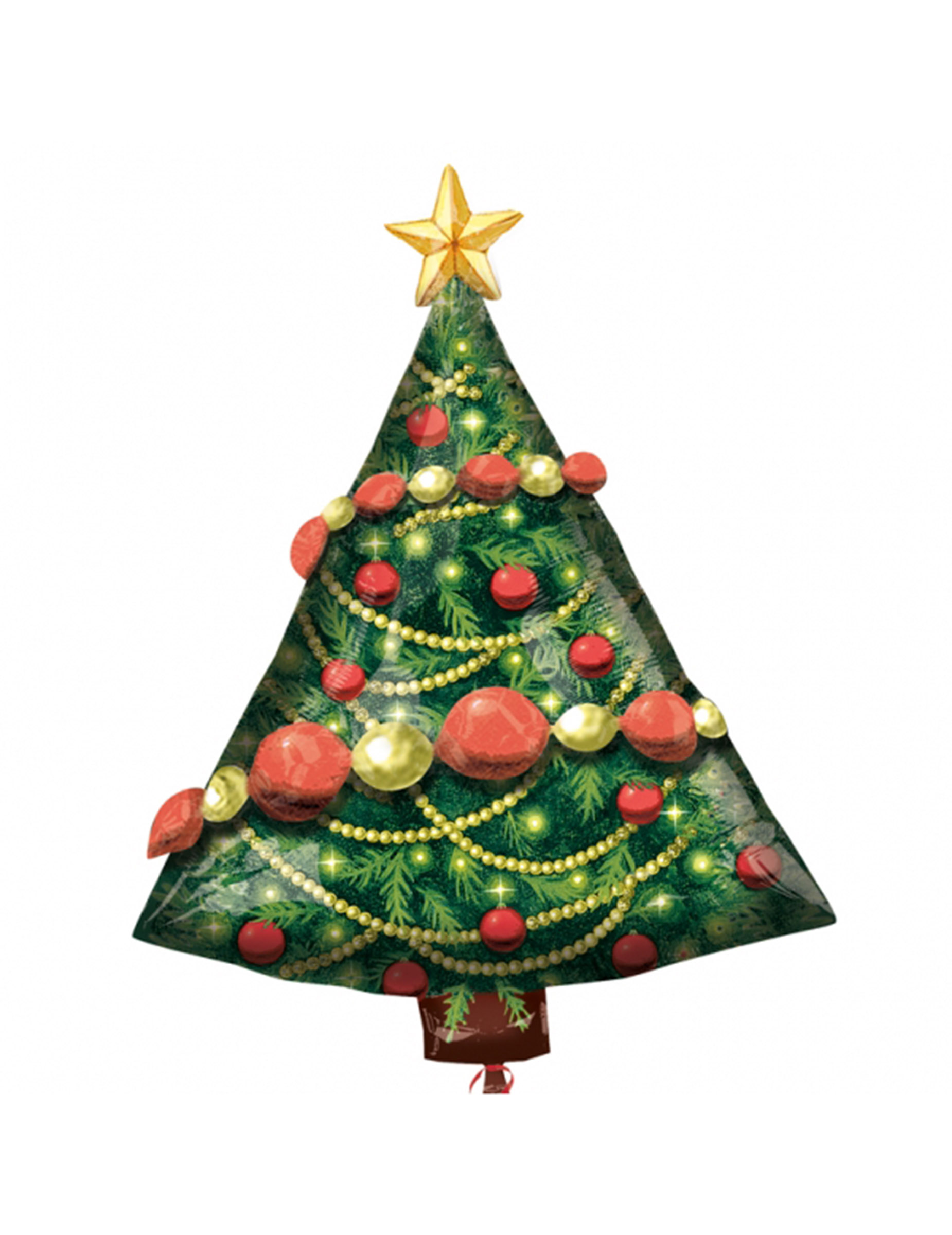 Ballon aluminium Sapin de Noël 81 x 61 cm