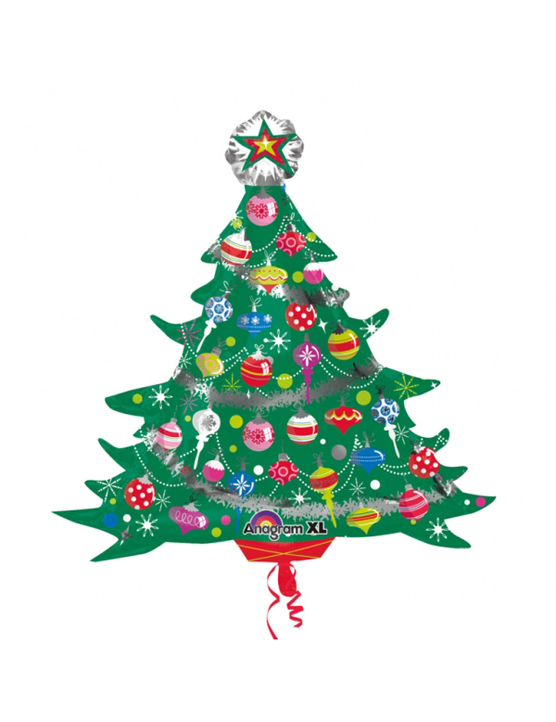 Ballon aluminium géant sapin de Noël