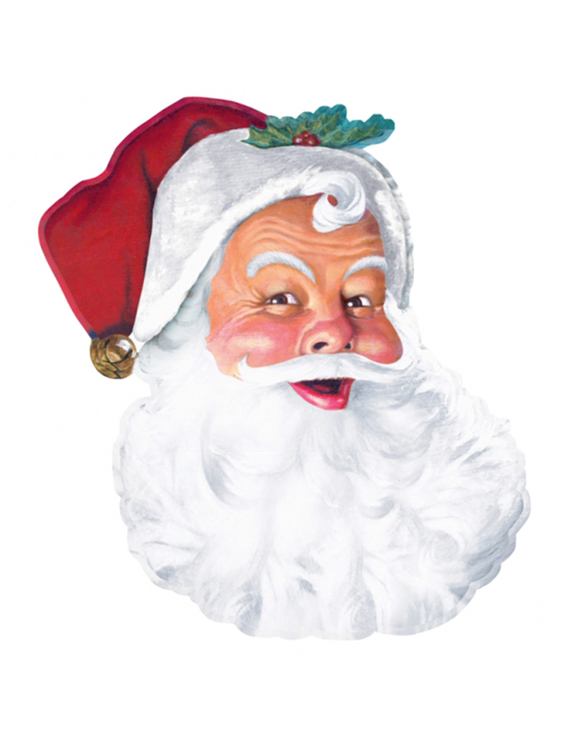Décoration murale Père Noël en carton