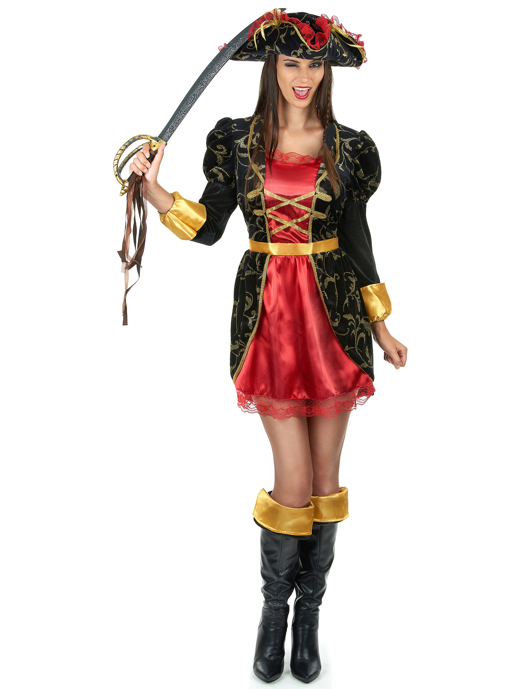 Déguisement pirate baroque femme