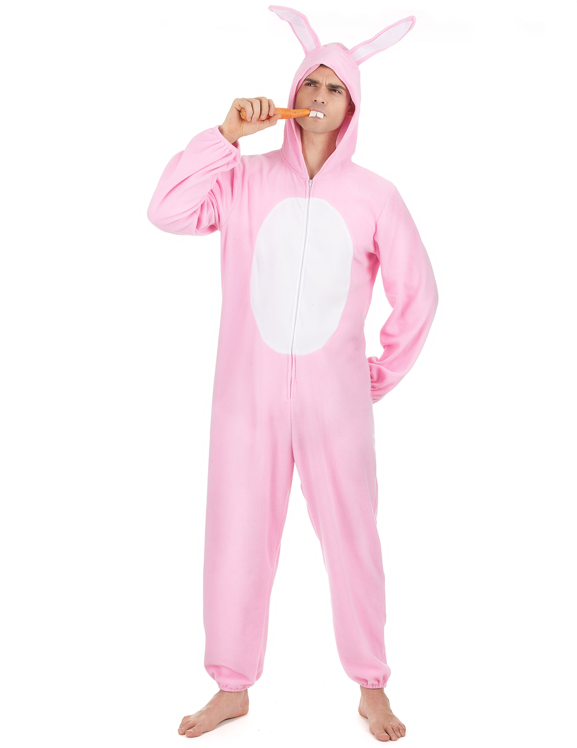 Déguisement lapin rose Homme