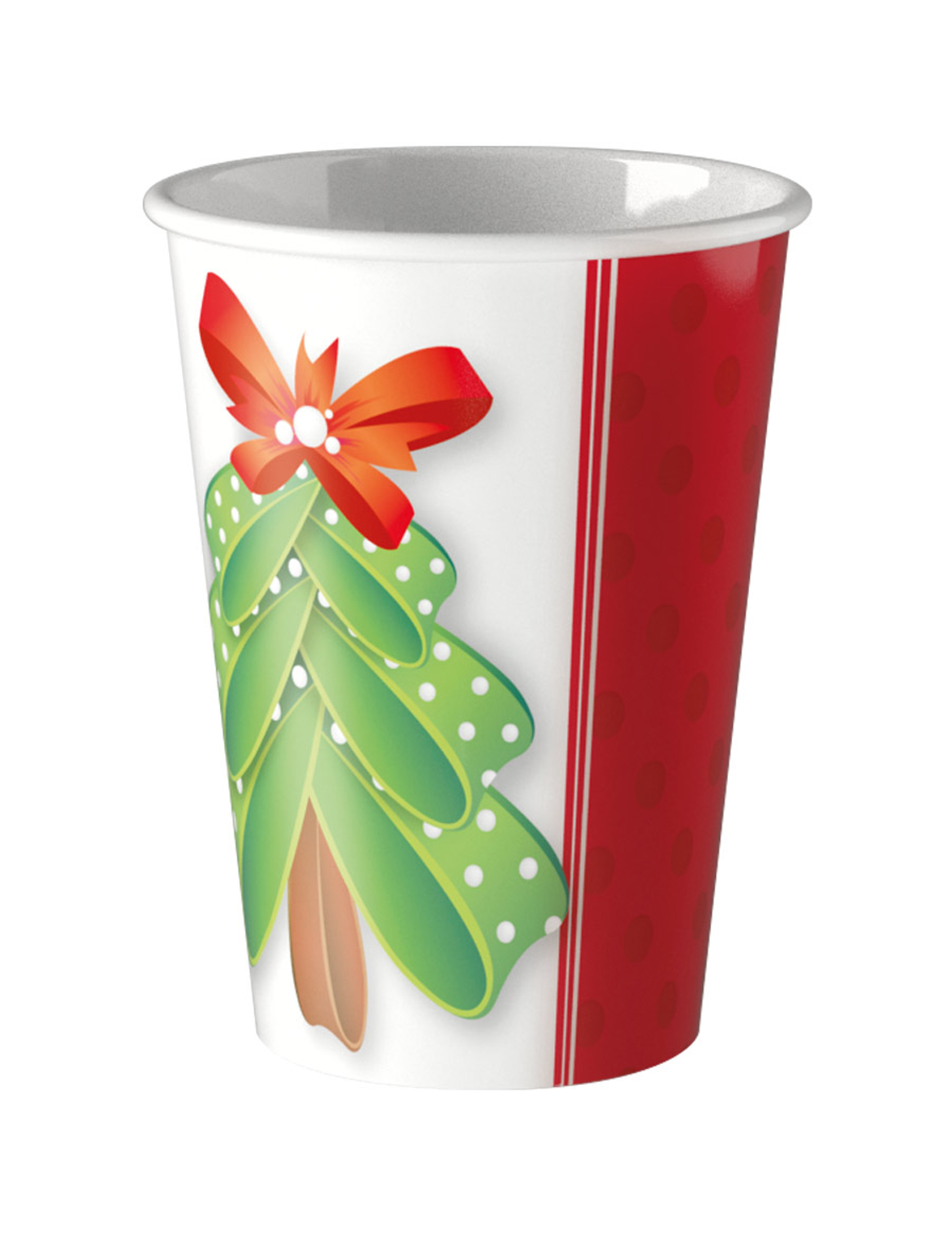 8 Gobelets en carton Joli Sapin Noël 200 ml