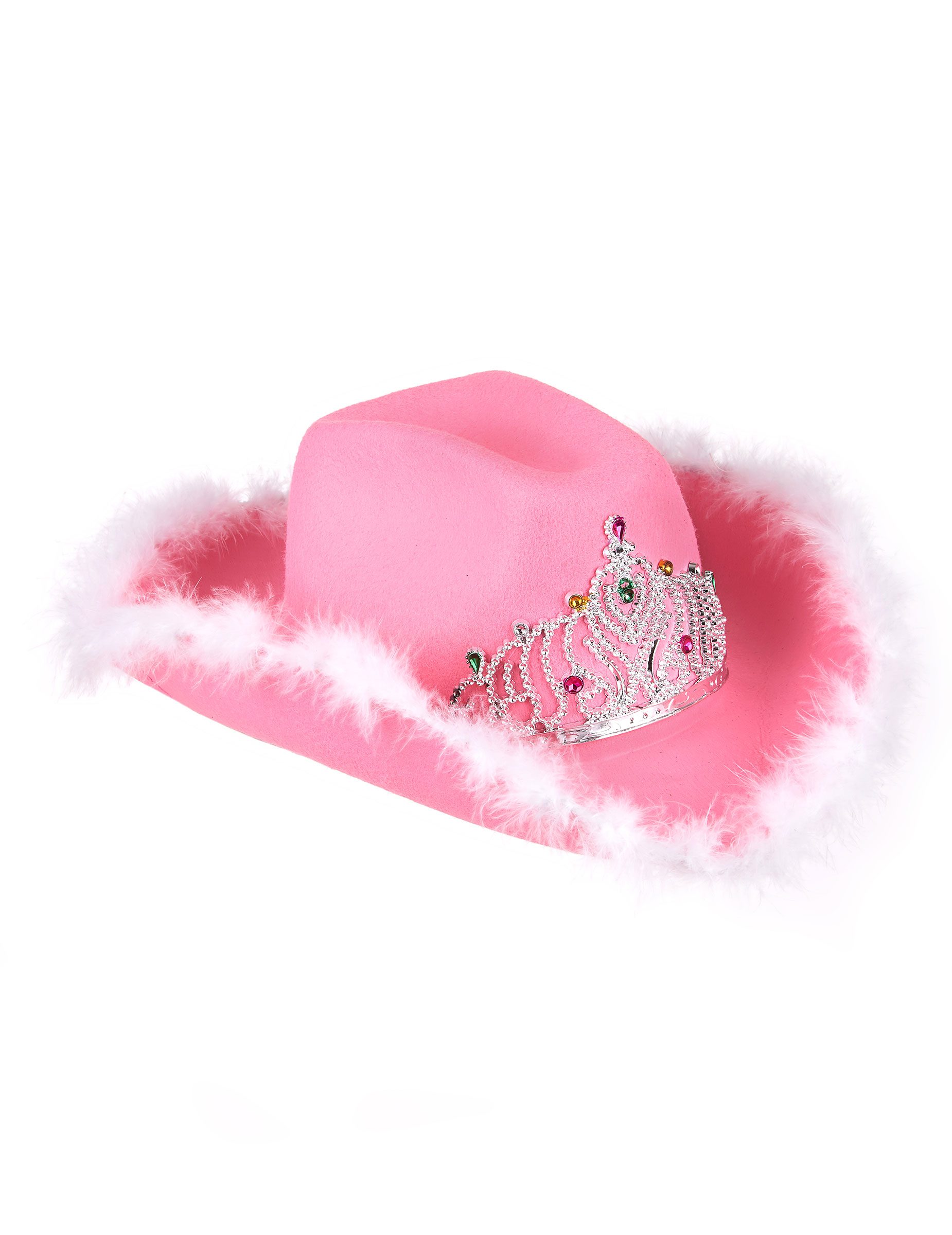 Chapeau cowgirl rose femme