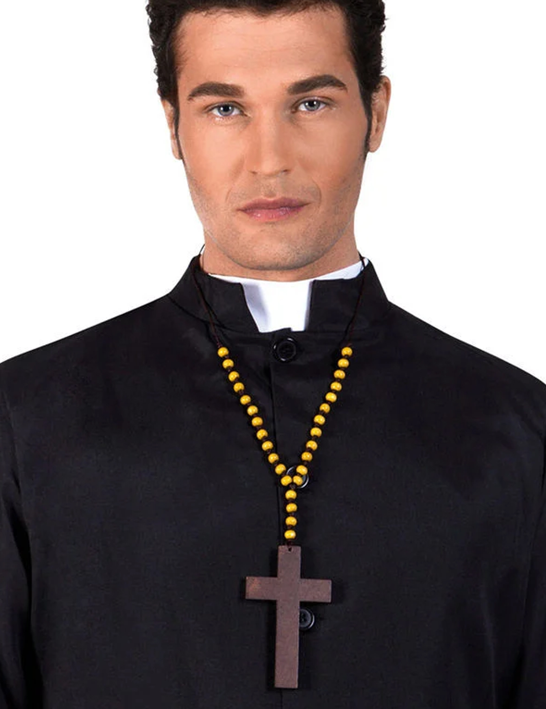 Collier croix de moine adulte