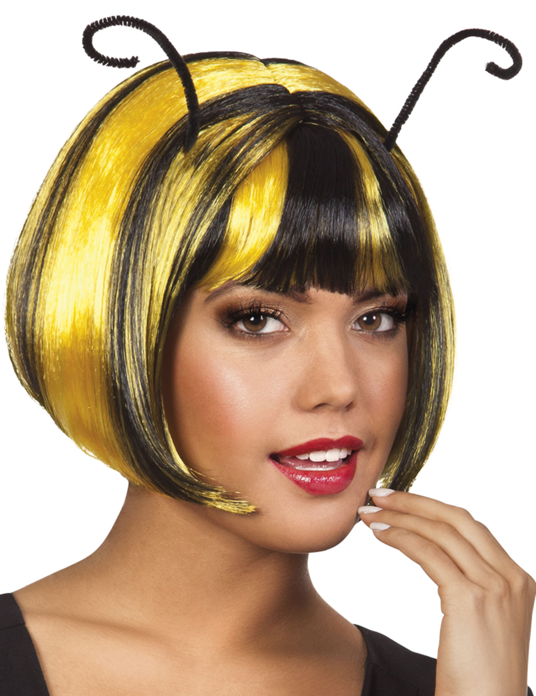 Perruque courte abeille femme