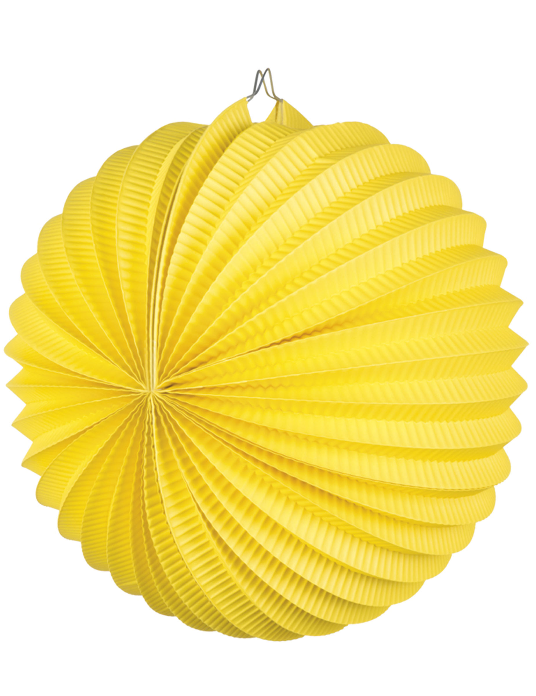 Lanterne boule jaune 23 cm