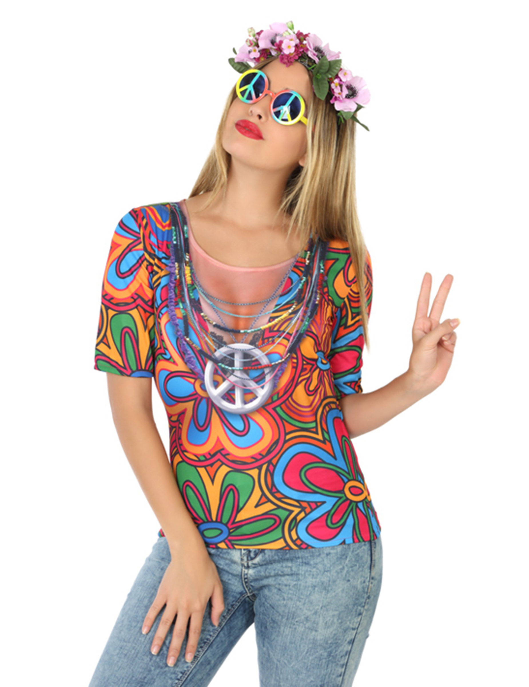 T-shirt hippie femme
