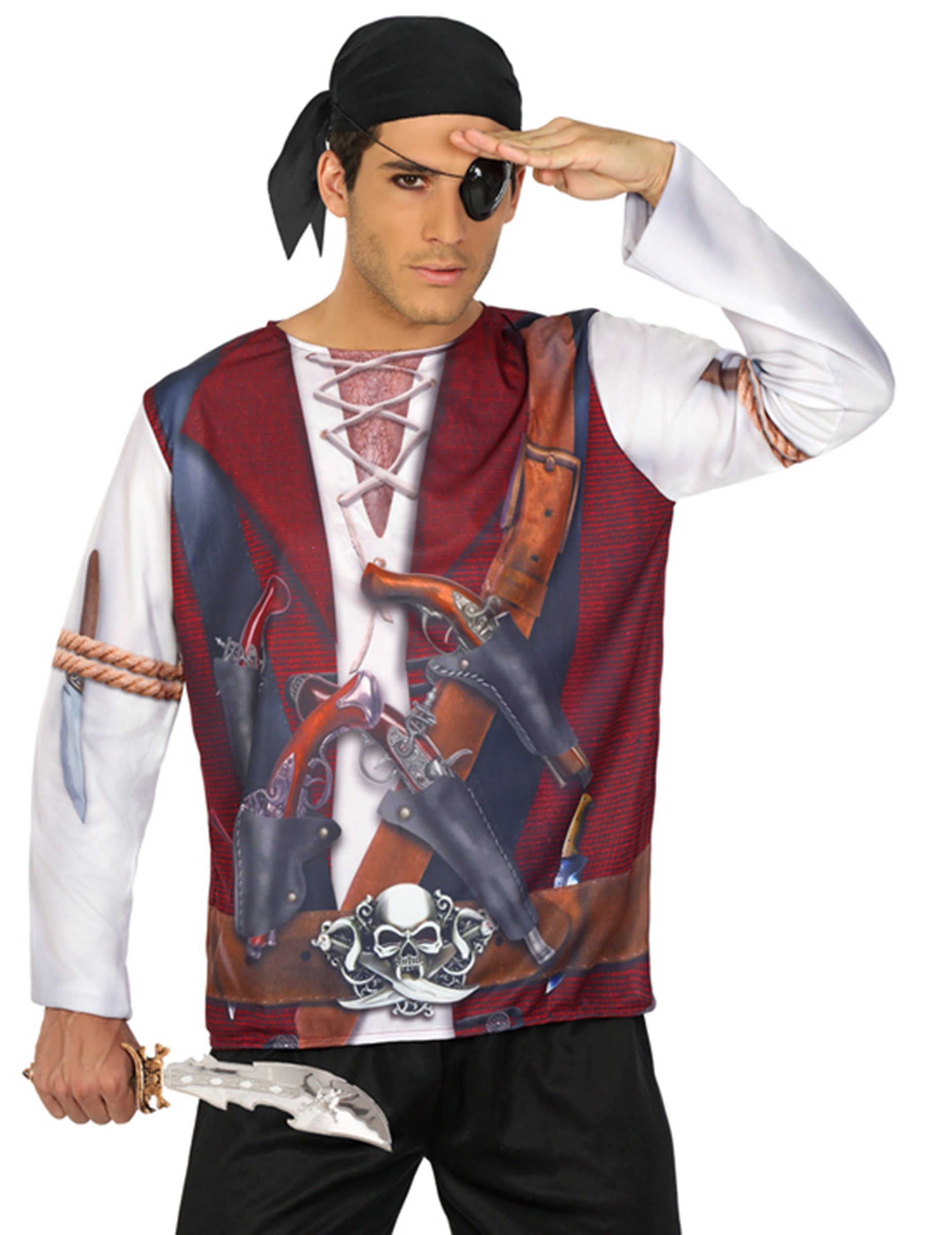 T-shirt pirate homme