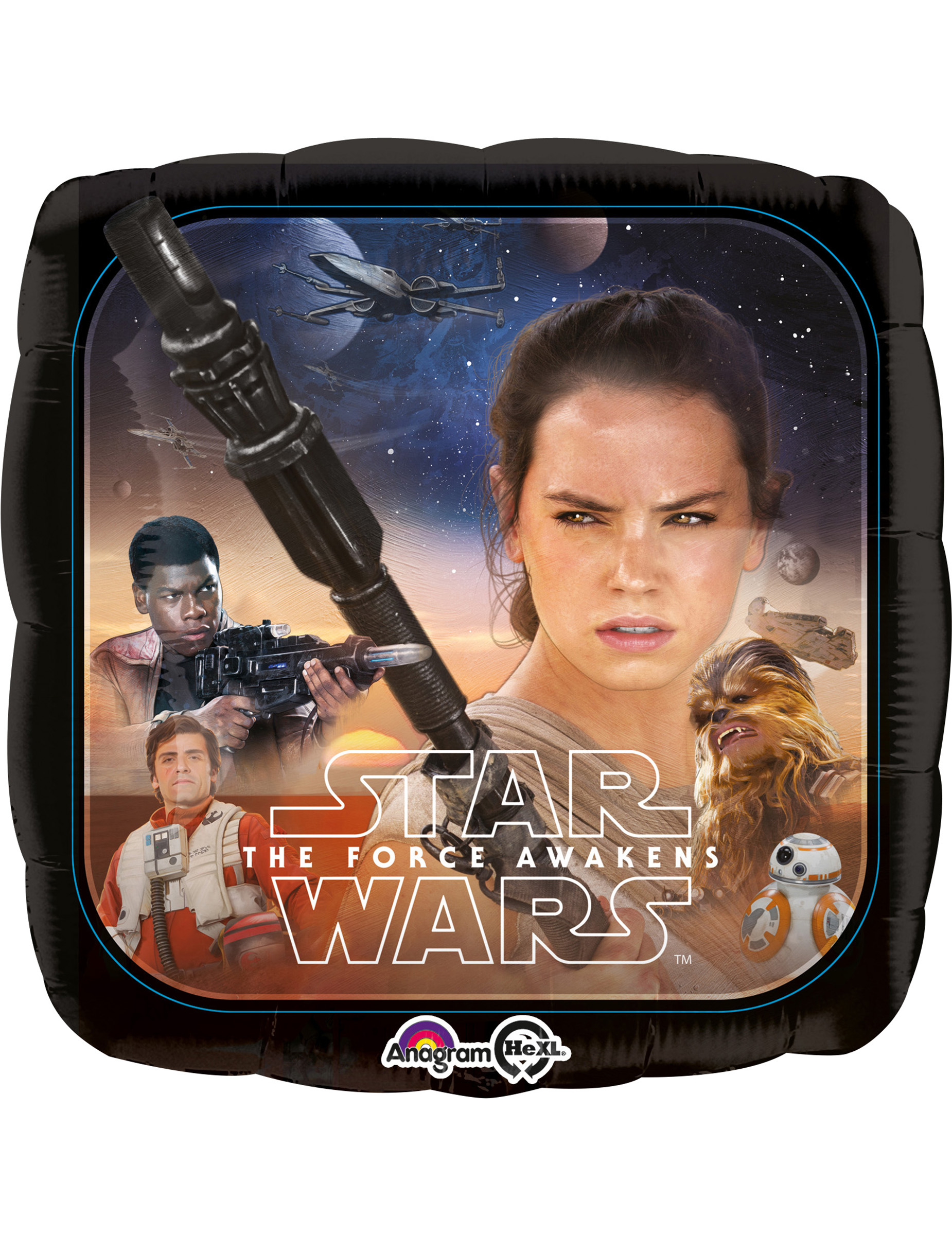 Ballon en aluminium carré Star Wars VII  23 cm