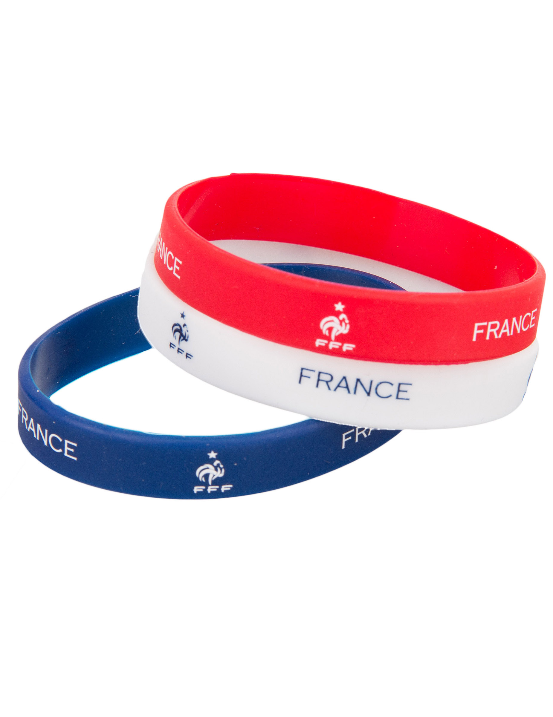 Bracelets tricolore silicone France FFF