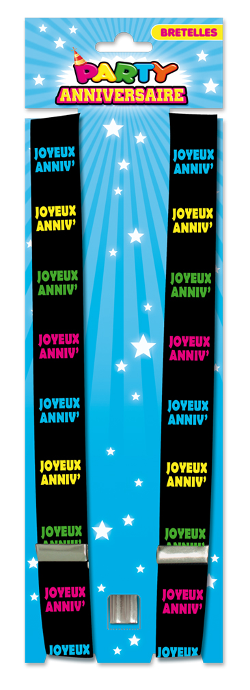 Bretelles Joyeux anniversaire