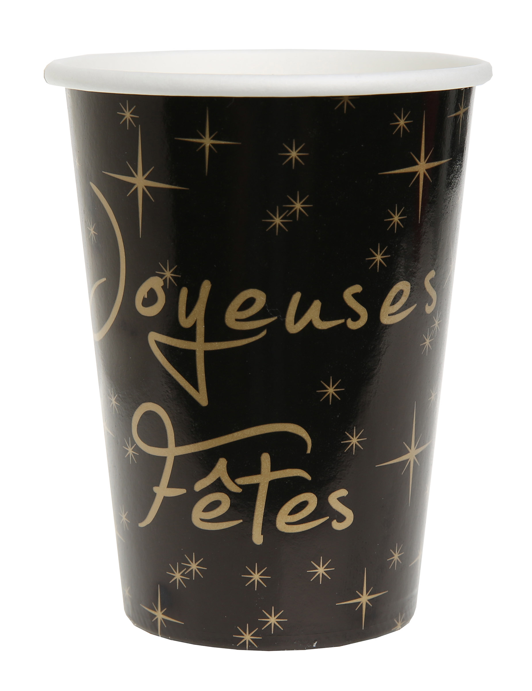10 Gobelets en carton Joyeuses fêtes