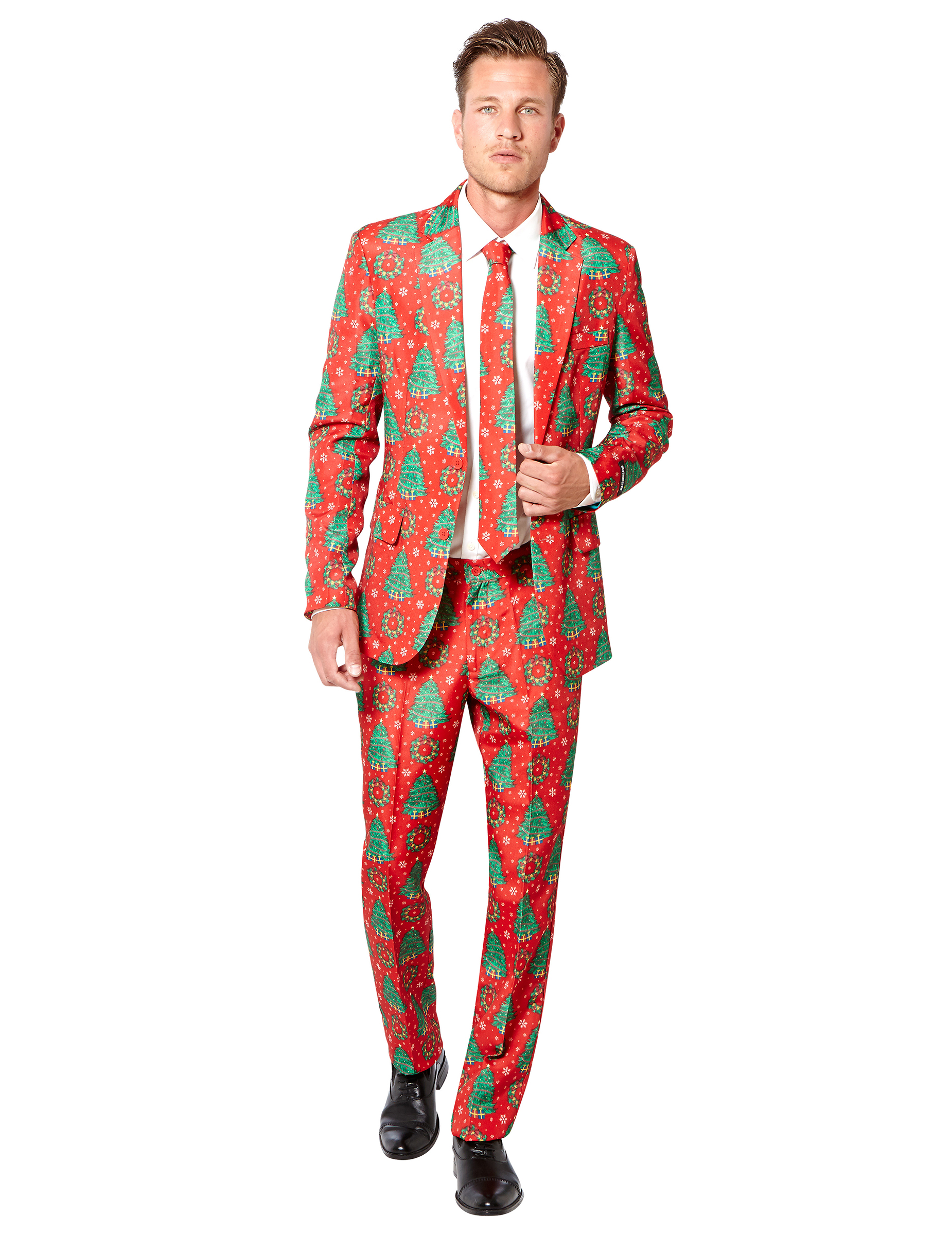Costume Mr. Sapin rouge homme Suitmeister