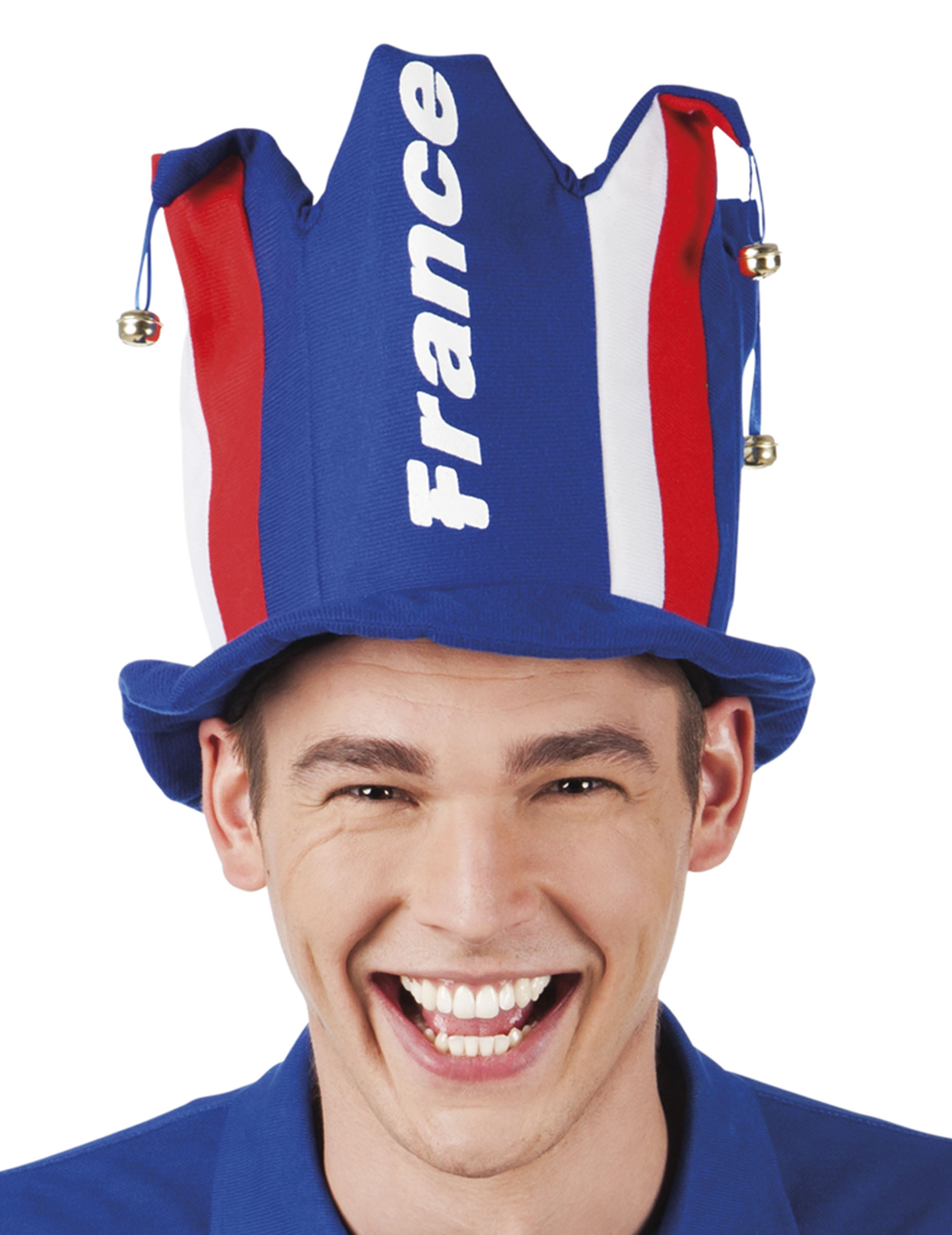 Chapeau avec grelot supporter France adulte