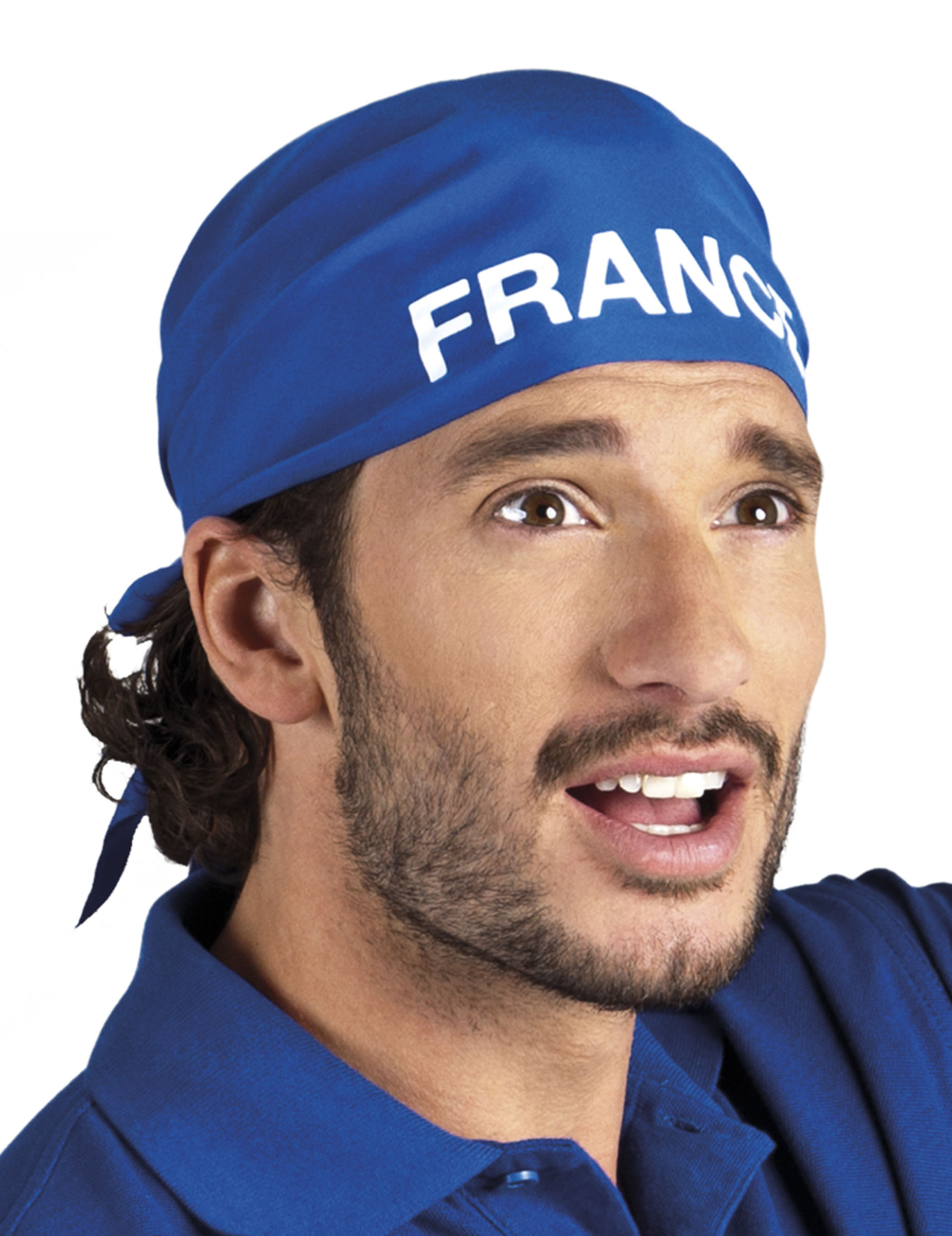 Bandana bleu supporter France adulte