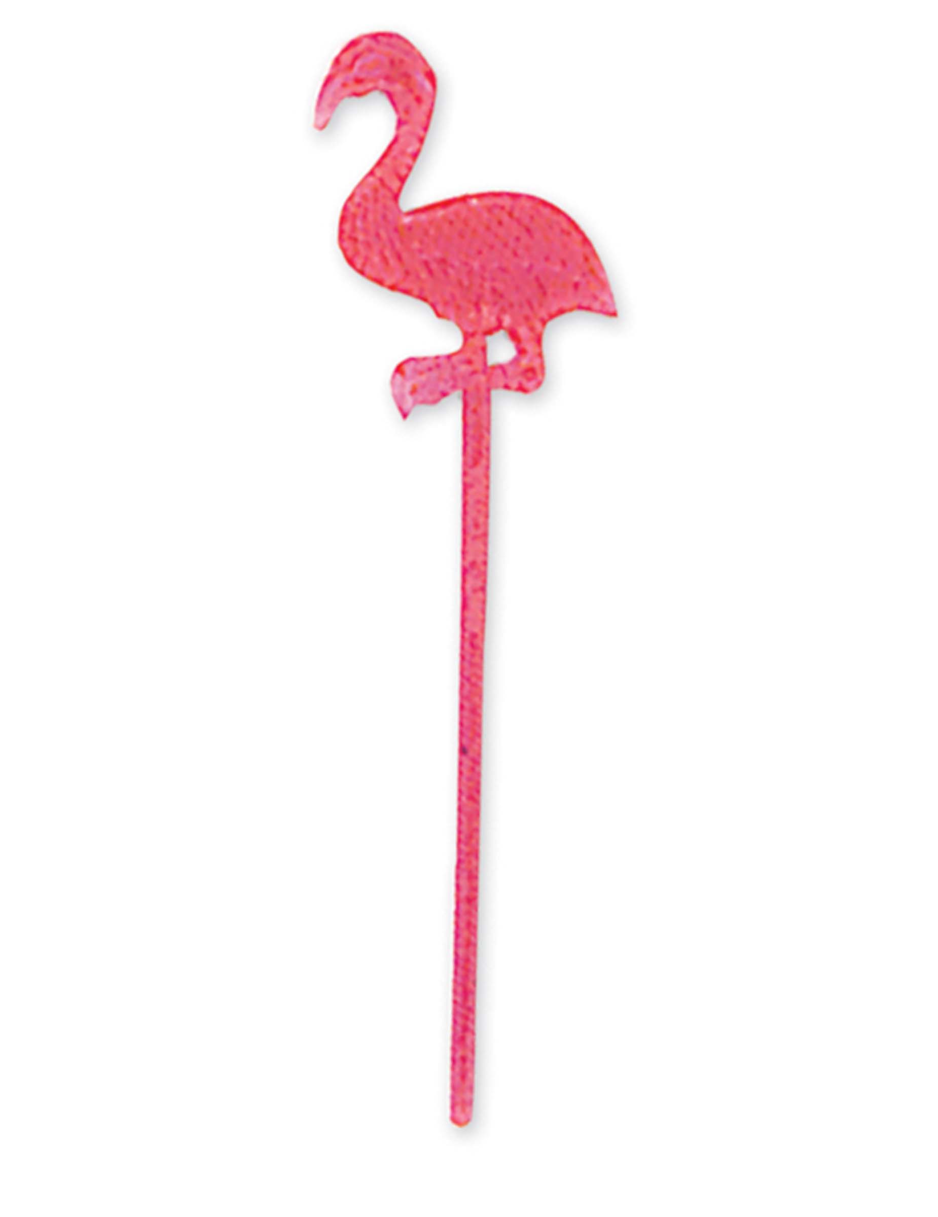 24 Piques apéritif en plastique flamants roses 7.5 cm
