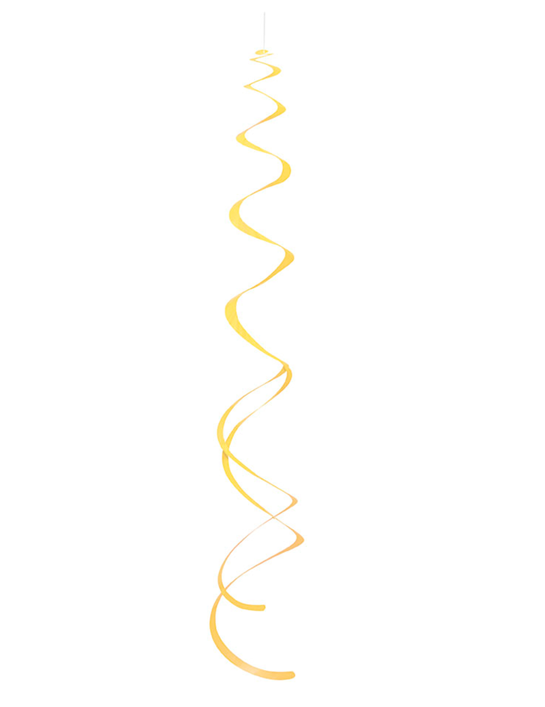 8 Suspensions spirales jaunes