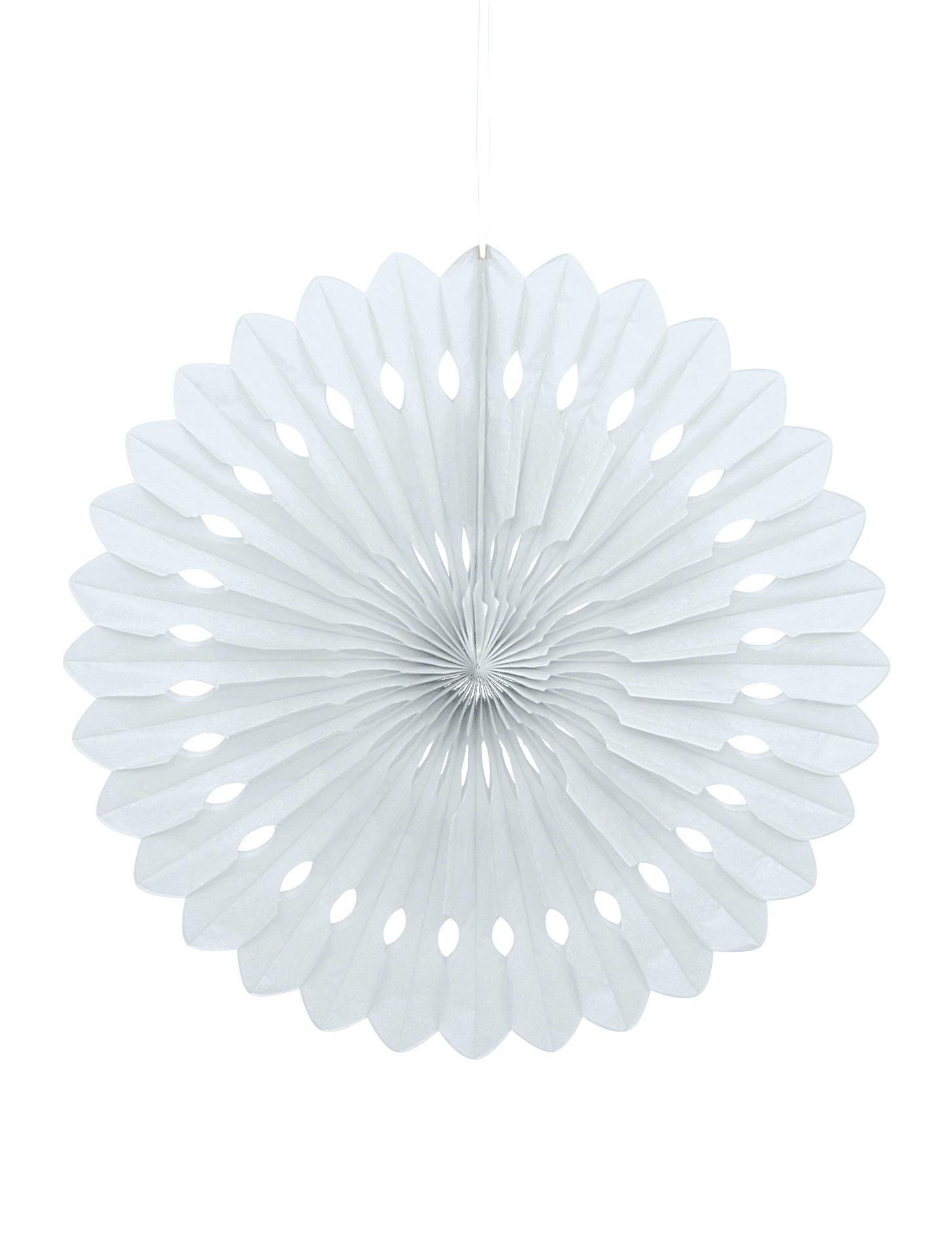 Rosace en papier blanche