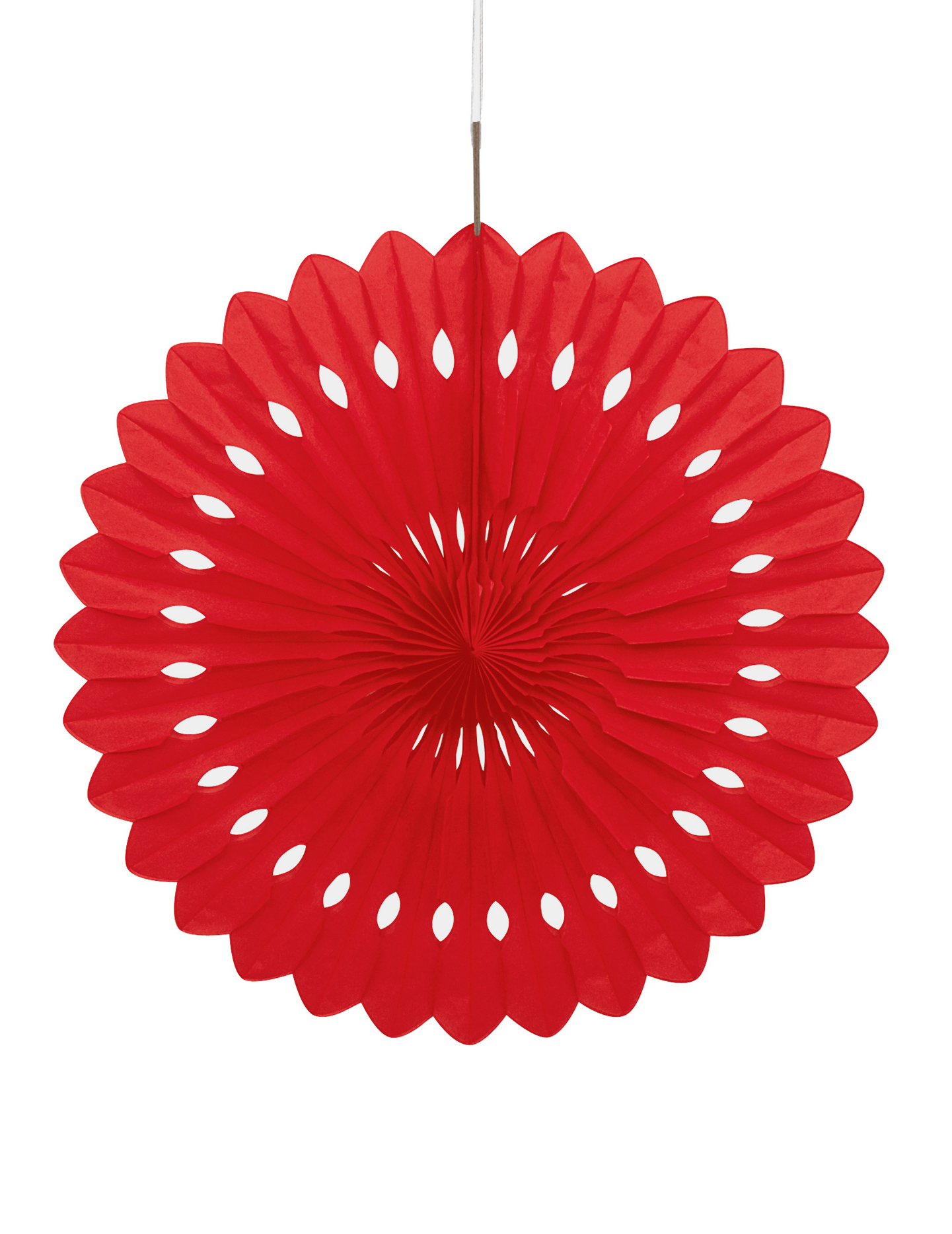 Rosace rouge à suspendre 40 cm