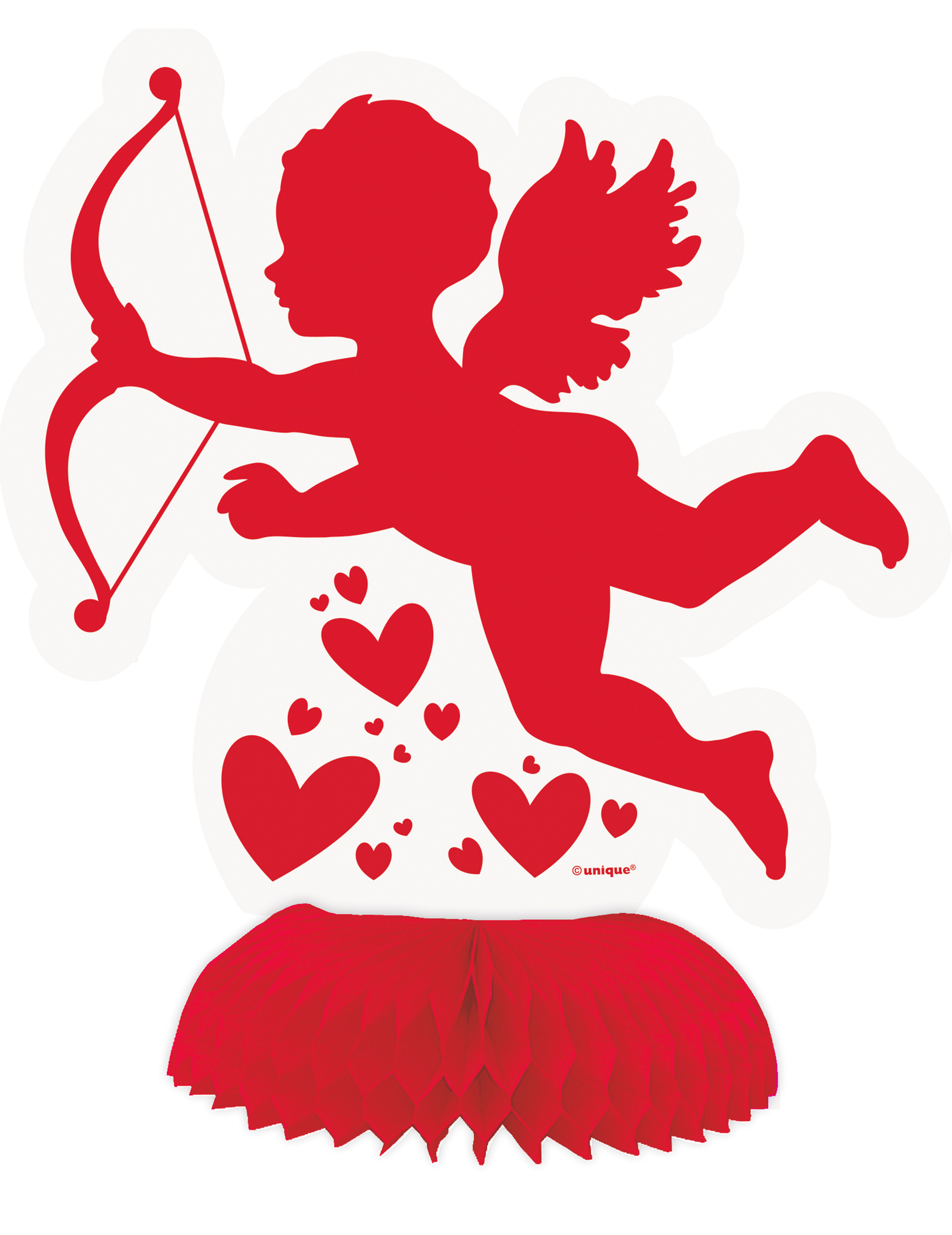 4 Centres de table Cupidon 15 cm