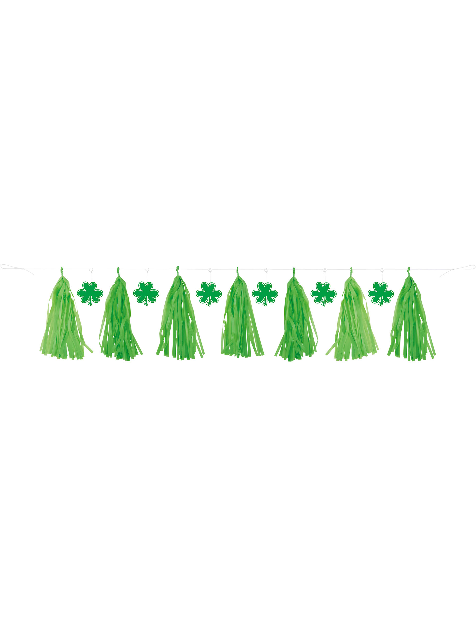 Guirlande tassels et trèfles Saint Patrick 2,13 m
