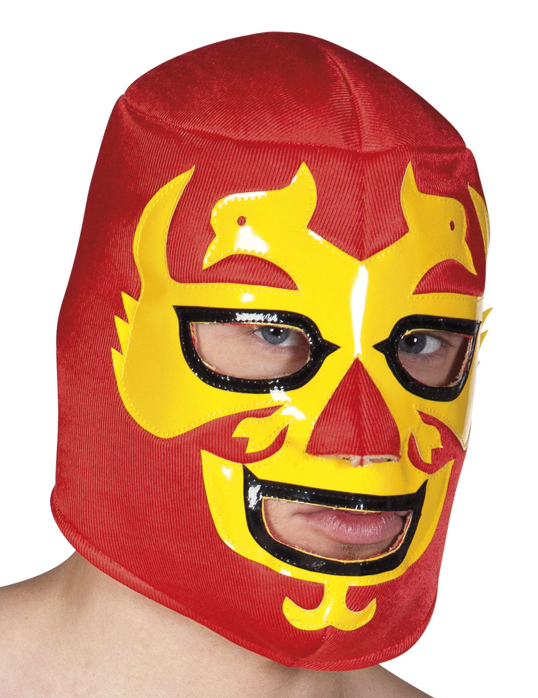 Masque catcheur rouge adulte