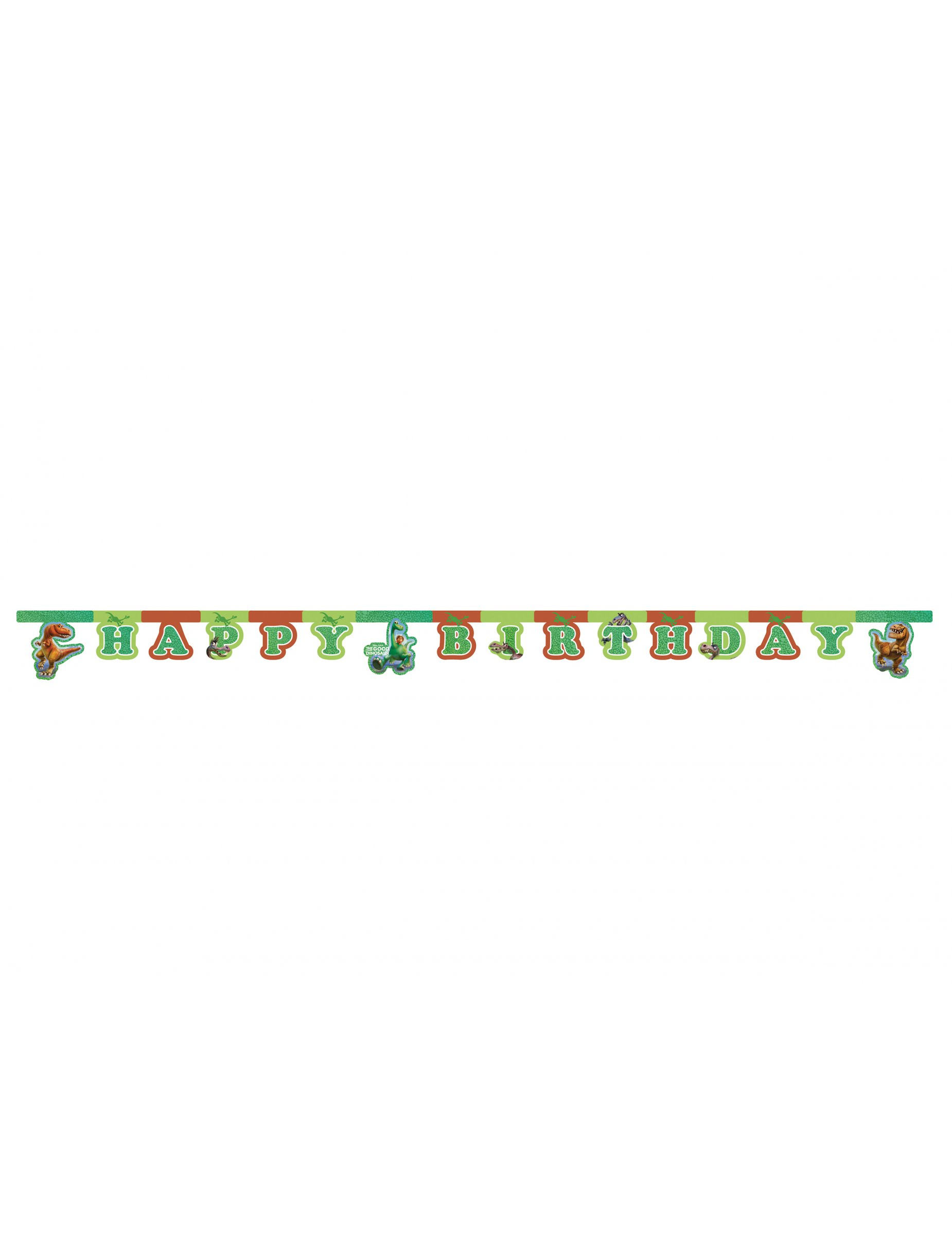 Guirlande Happy Birthday Le Voyage d'Arlo 200 x 16 cm