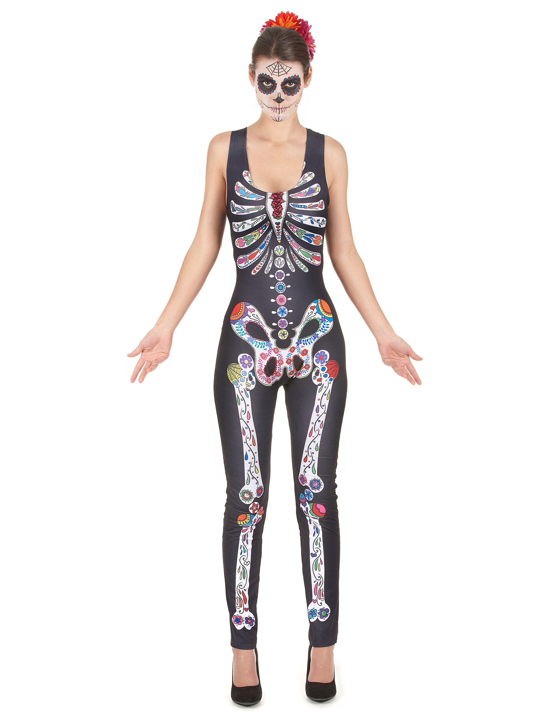 Déguisement Squelette Dia de los muertos femme
