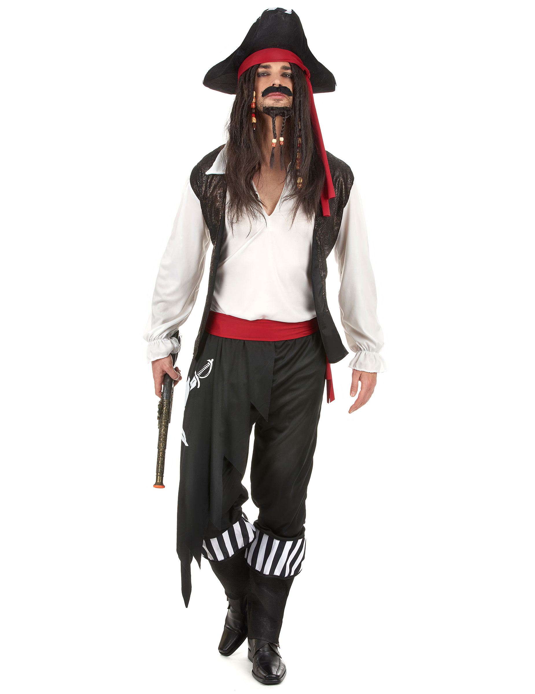 Déguisement pirate rayé homme