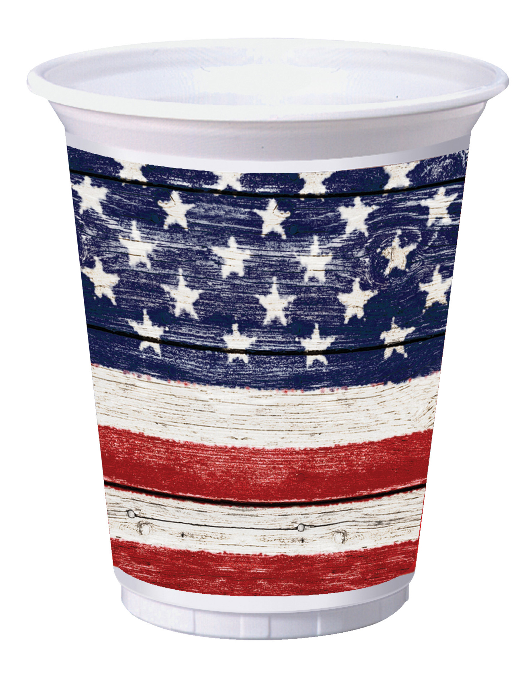 8 Grands gobelets USA en plastique 473 ml