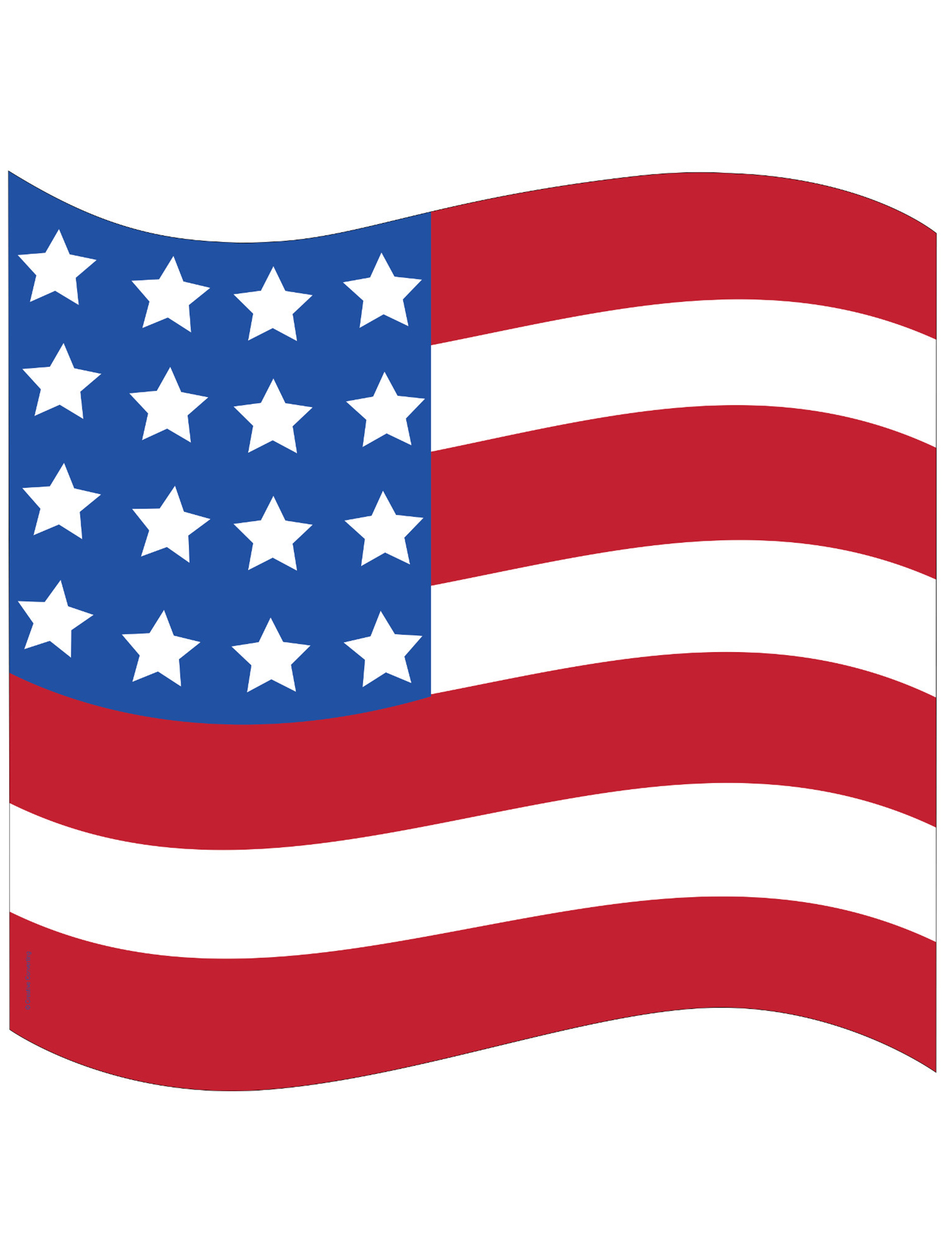 Drapeau en carton USA