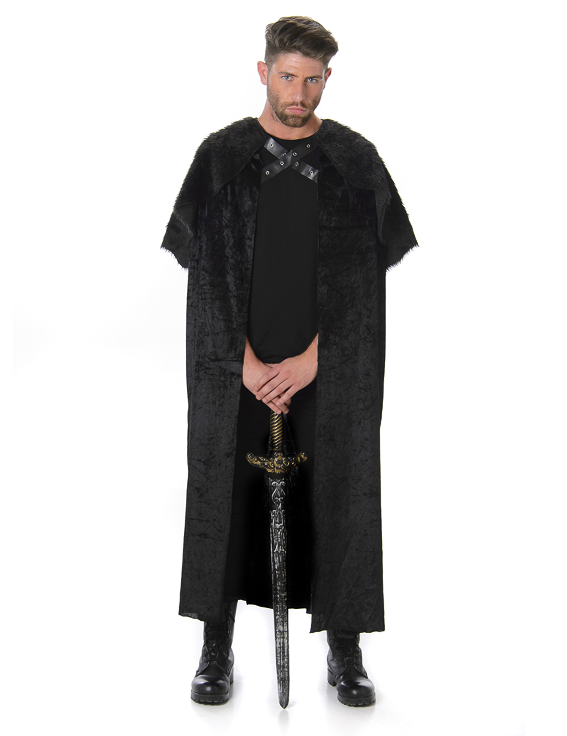 Cape avec fourrure homme