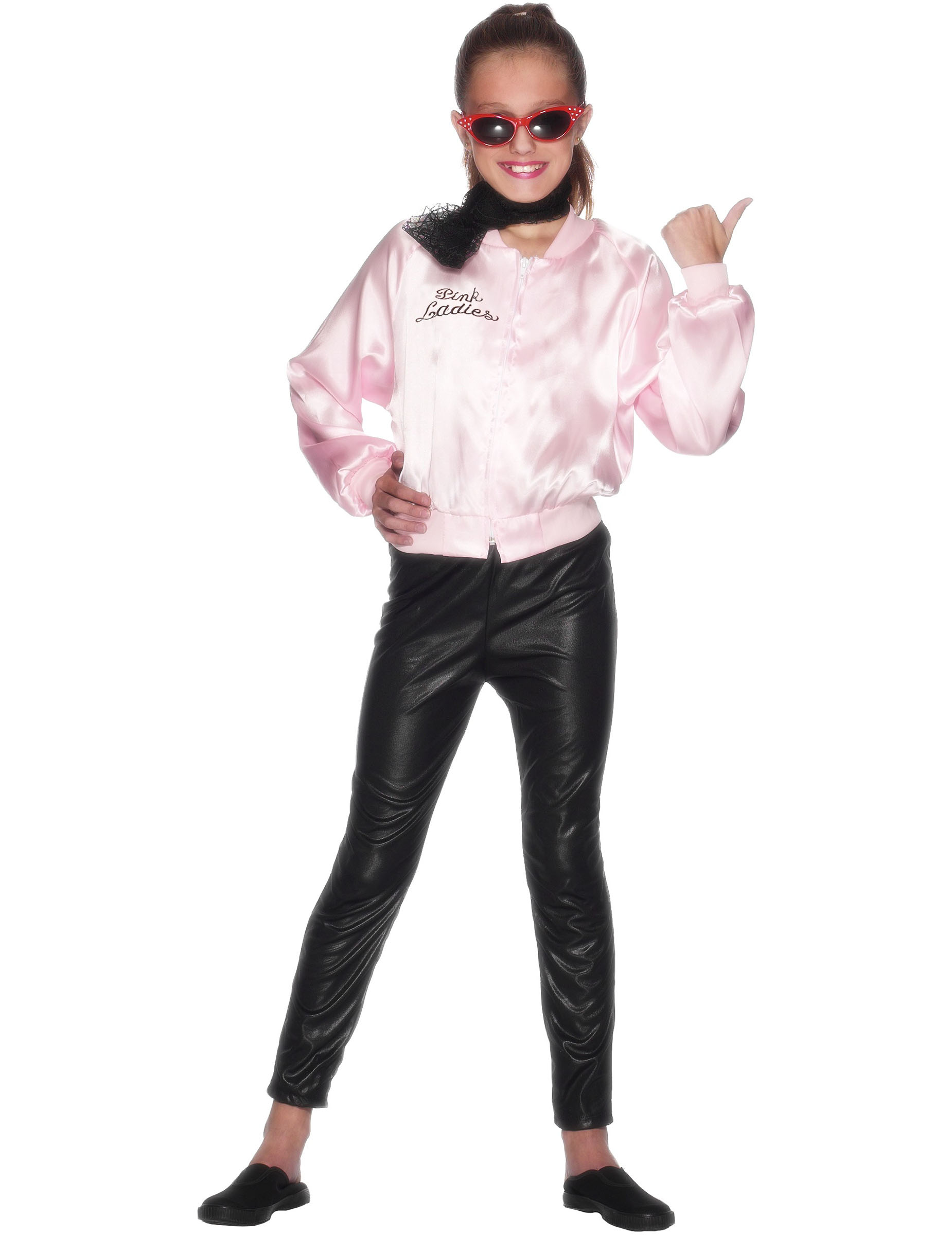 Veste rose Grease fille