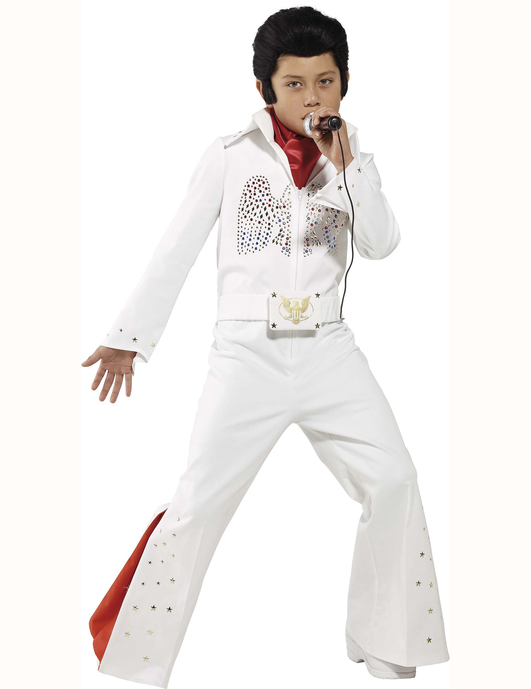 Déguisement blanc Elvis garçon