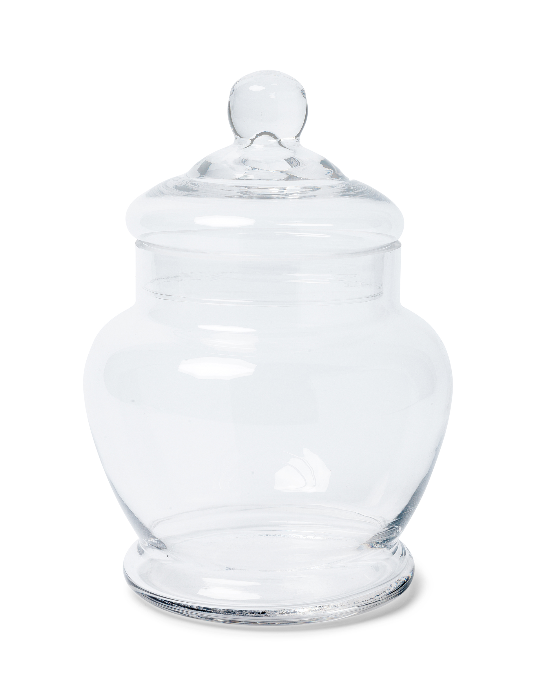 Bonbonnière en verre rétro 15 cm