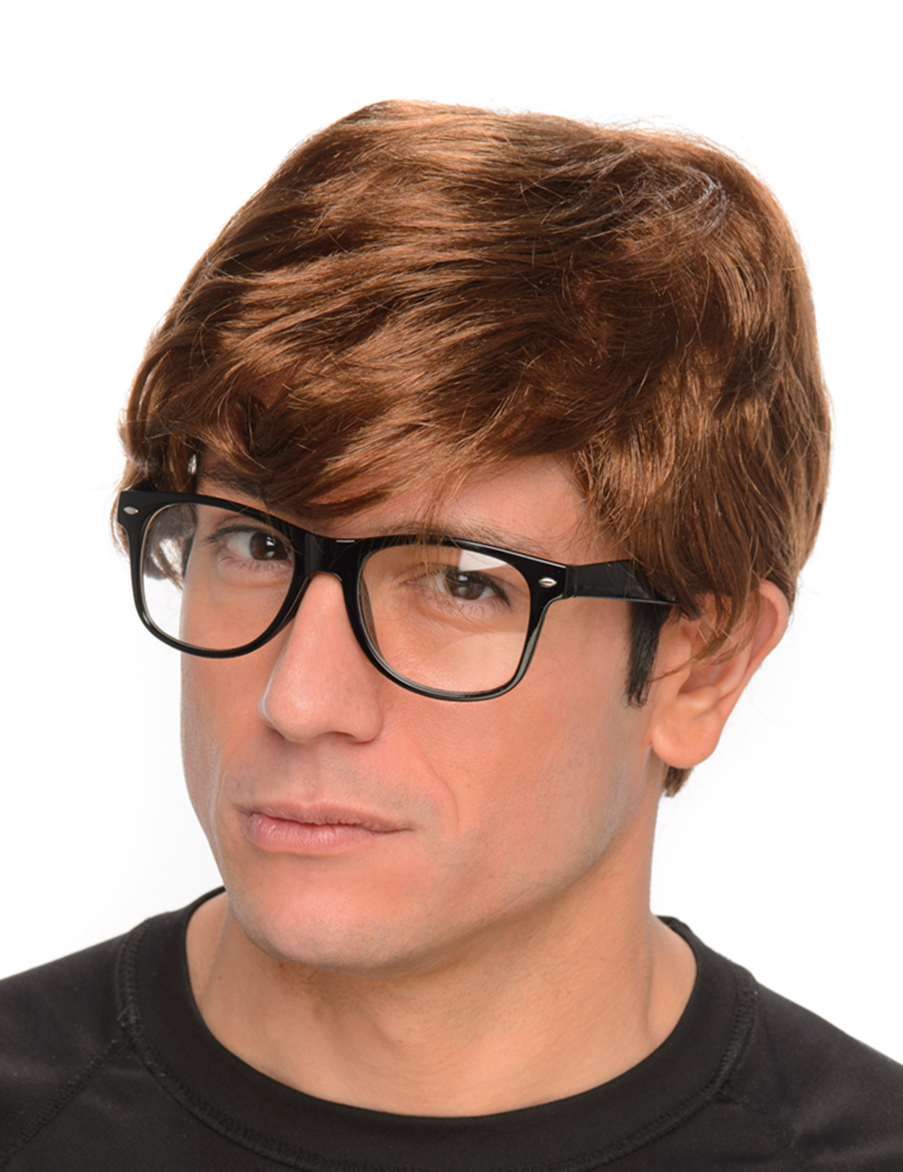 Perruque agent secret avec lunettes
