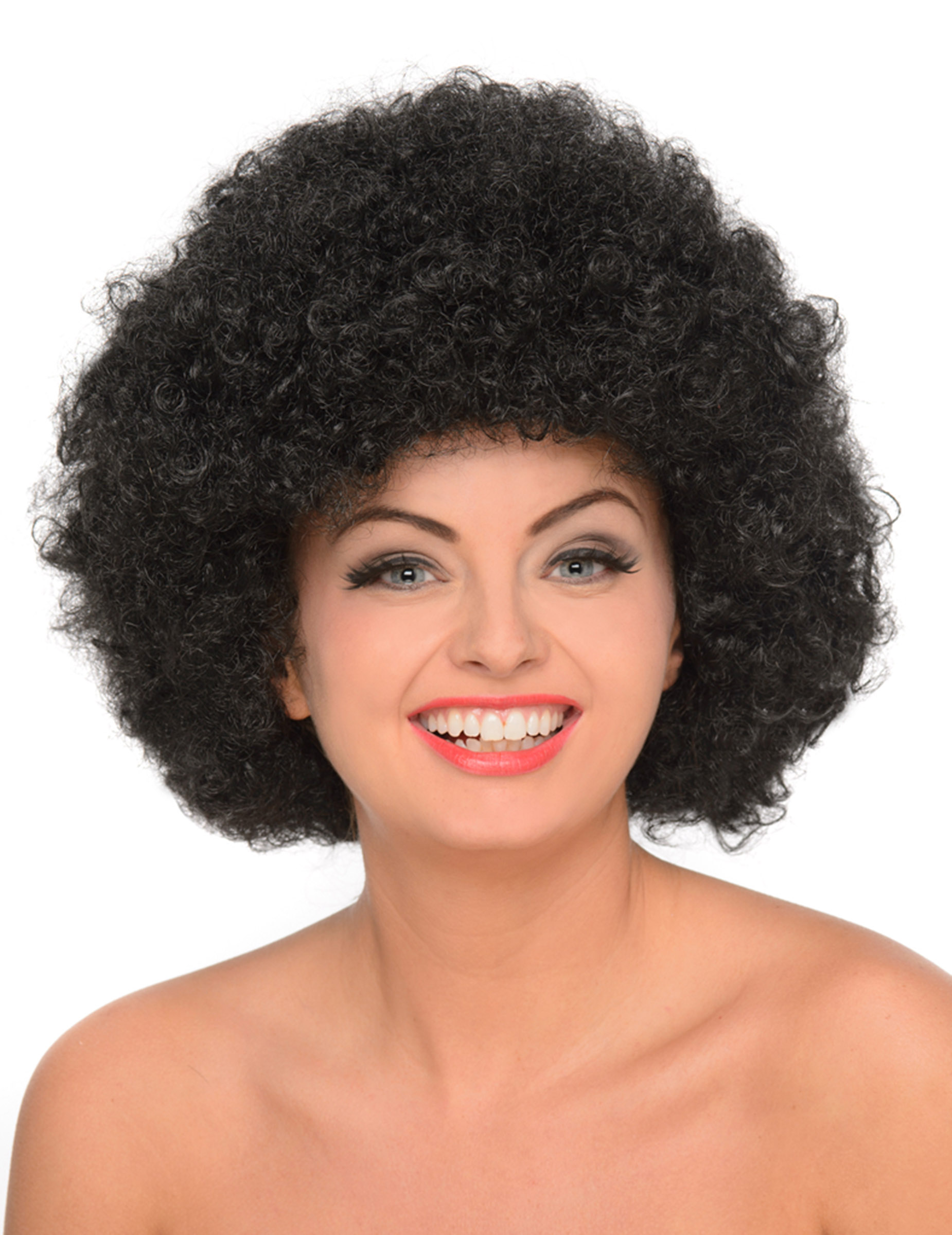 Perruque afro noire femme