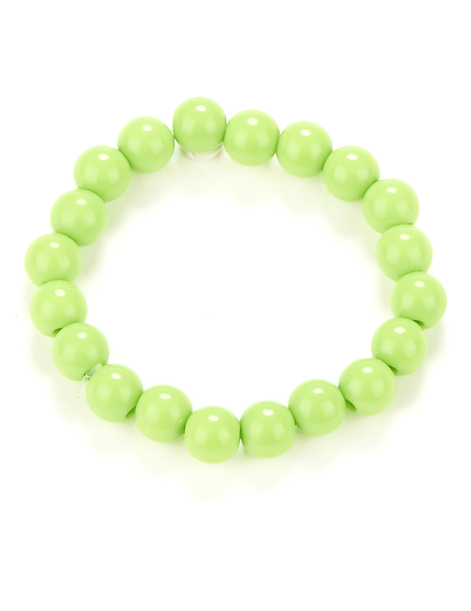 Bracelet perles vertes adulte