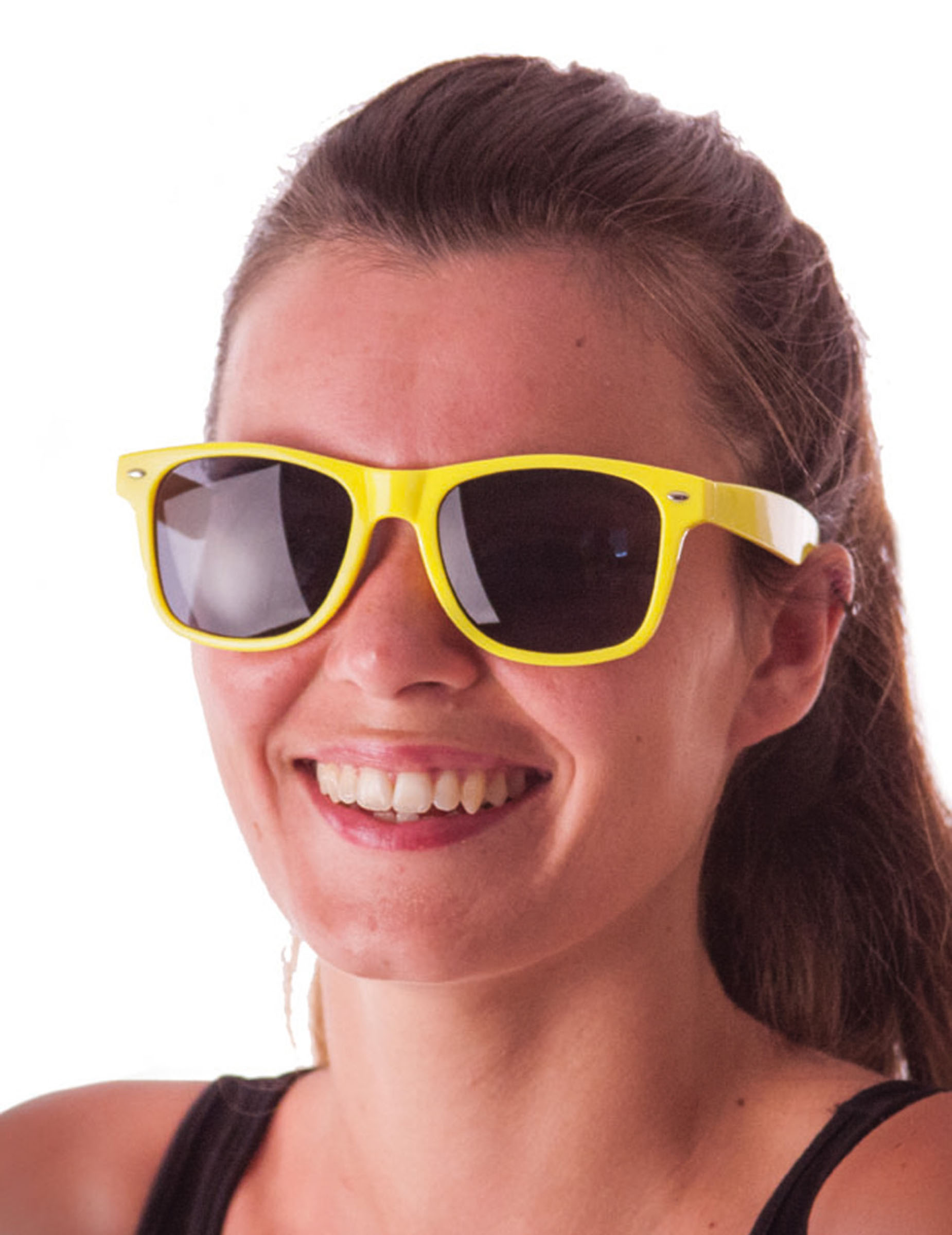 Lunettes blues fluo jaune adulte