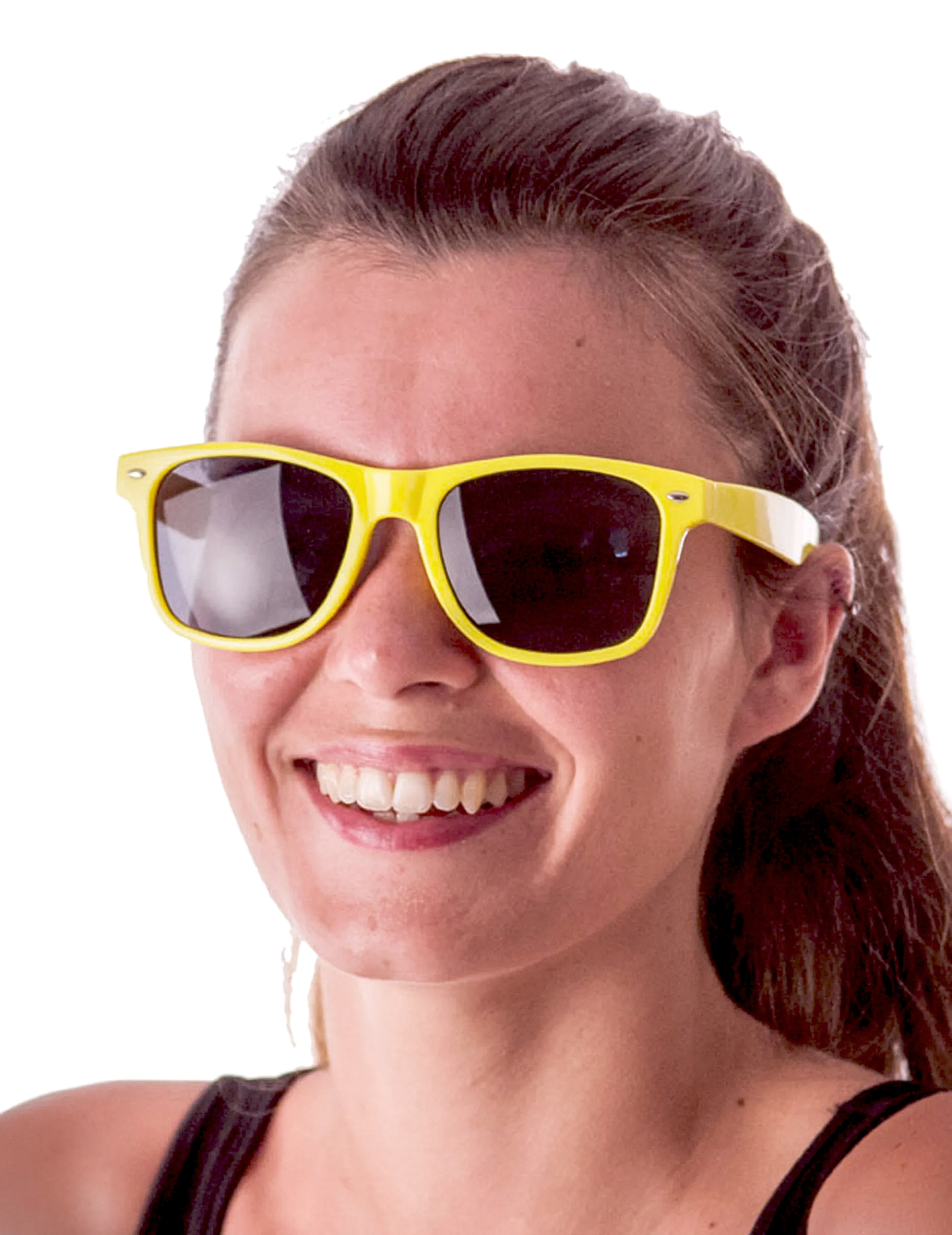 Lunettes blues fluo jaune adulte