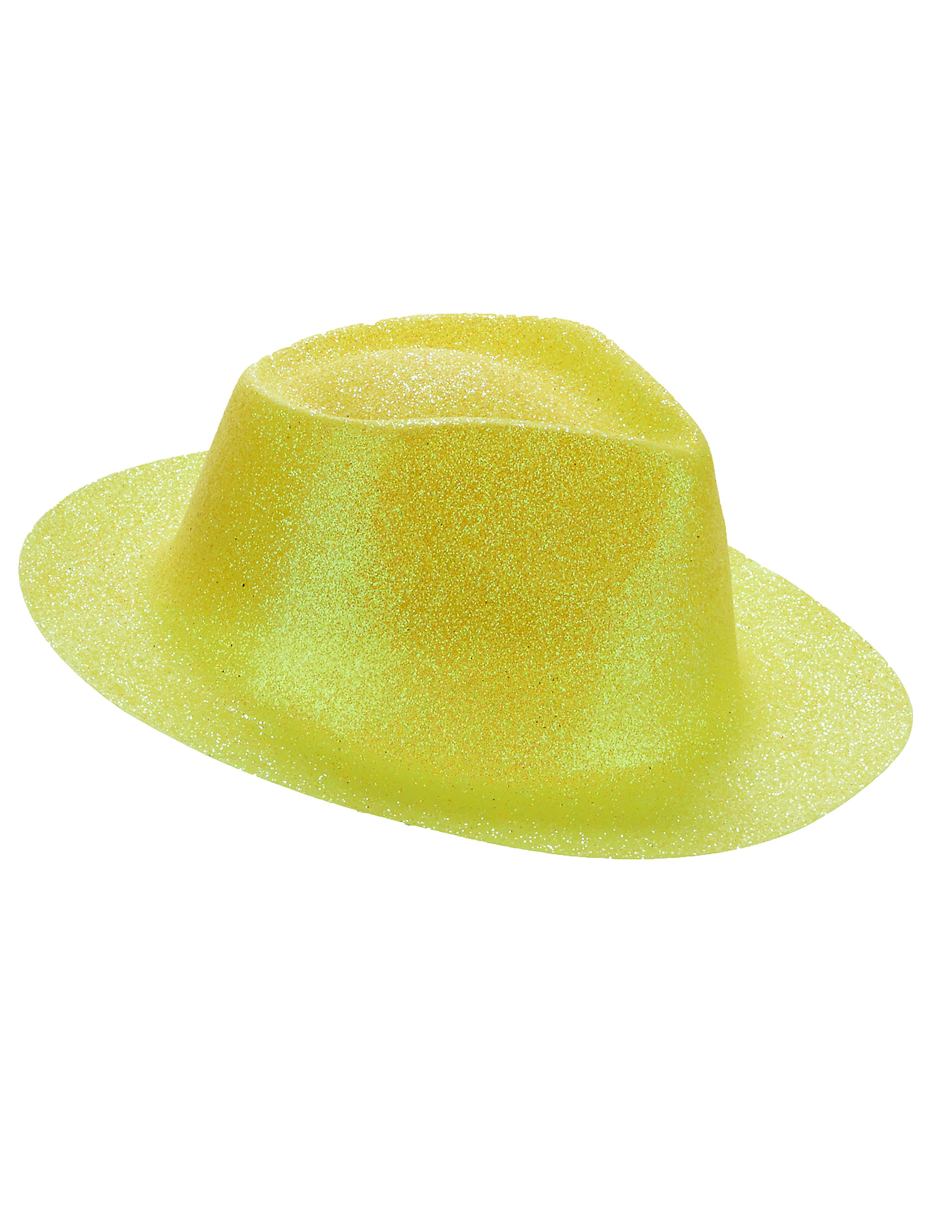 Chapeau pailleté jaune adulte